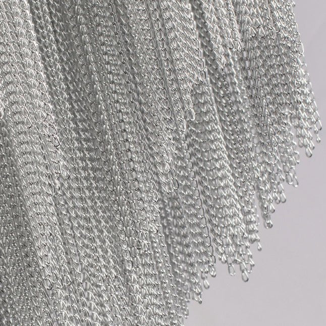 Tassel Aluminum Chain Ceiling Lighting - D24"Blushlighting