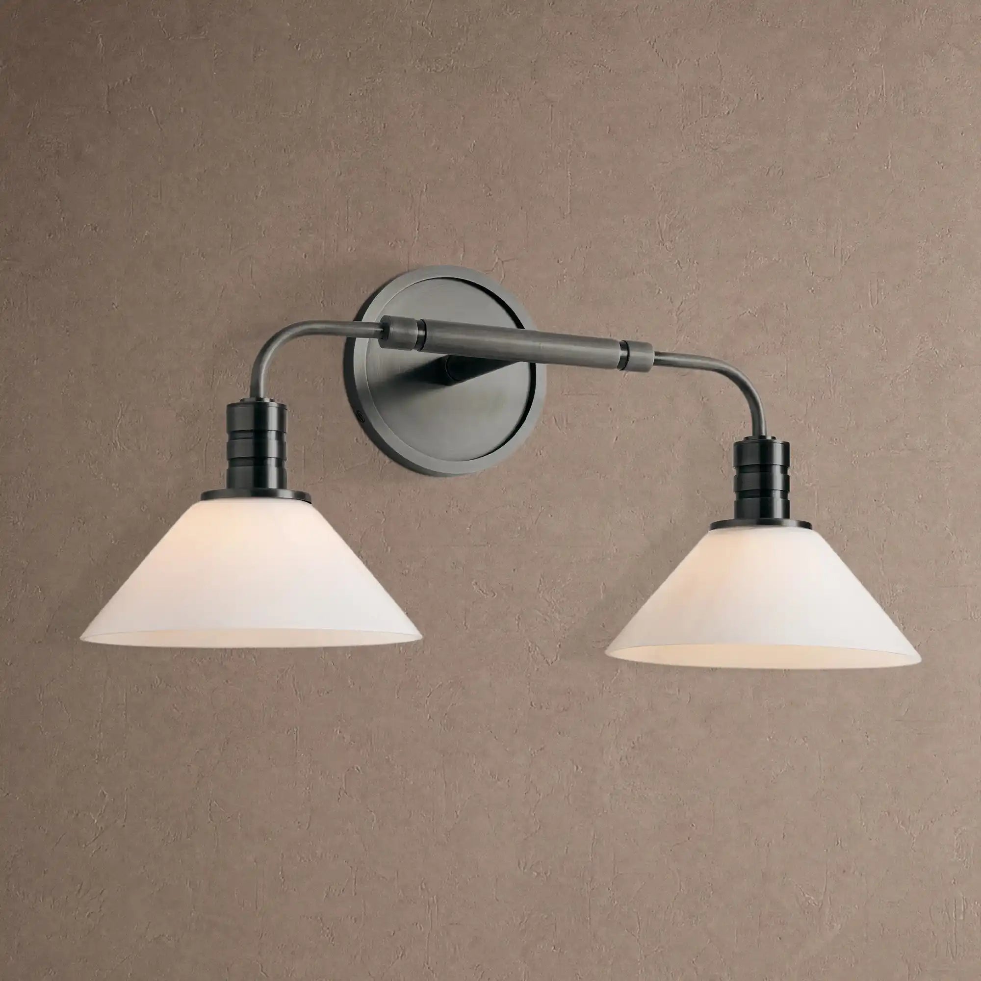 Theron Double Wall Sconce - MilkBlackBlushlighting