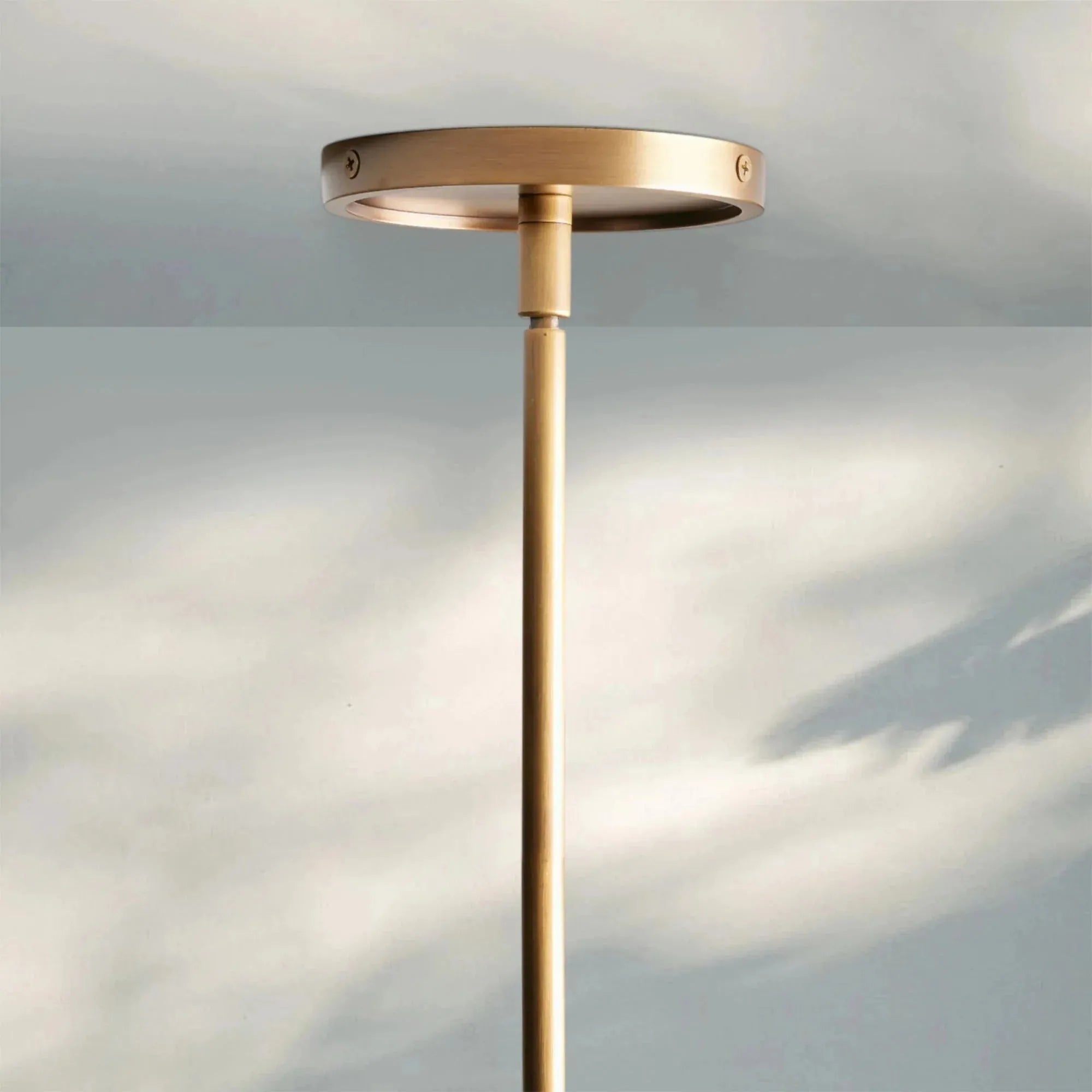 Theron Glass Round Chandelier 30'' 52'' - 52''BrassMilkBlushlighting