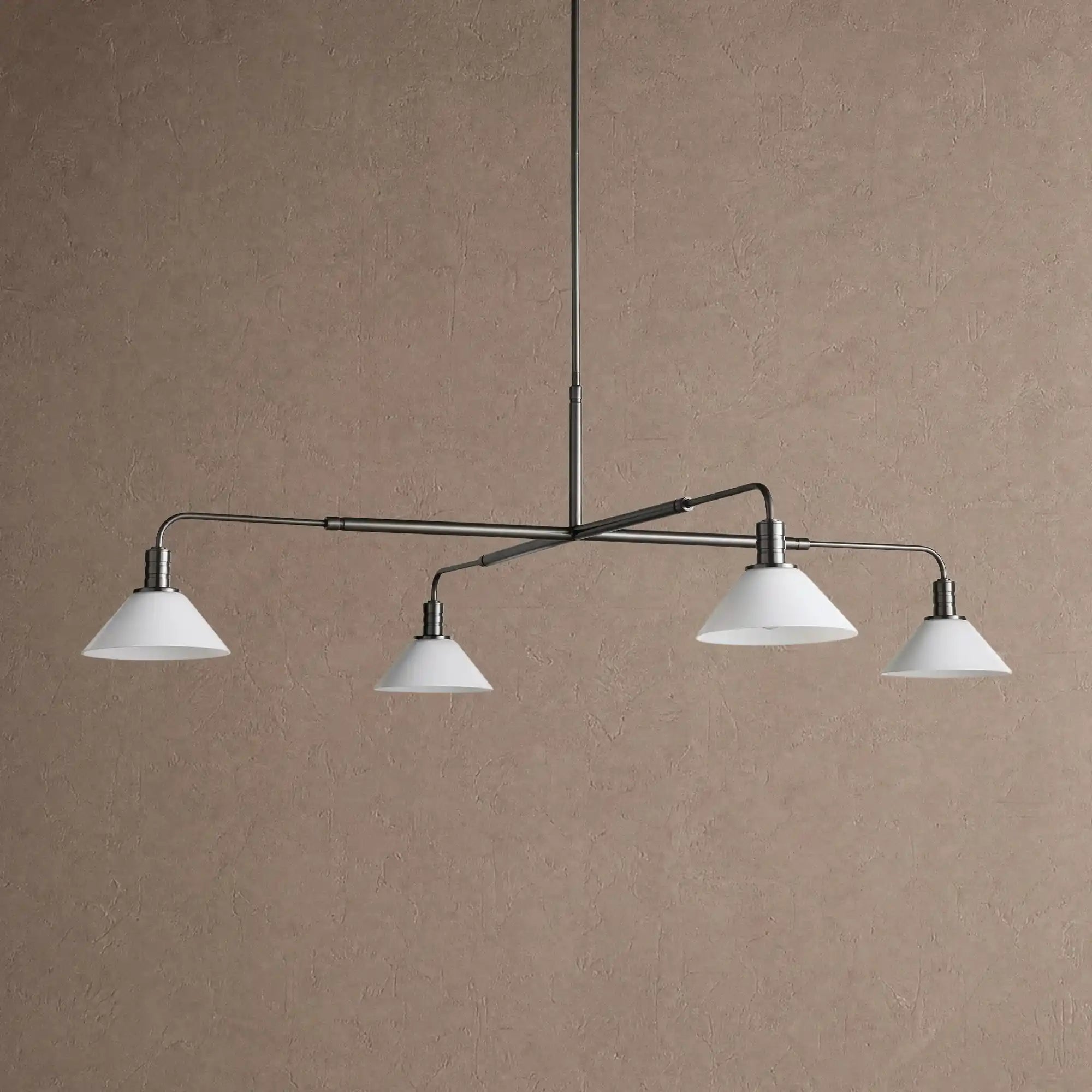 Theron Glass Round Chandelier 30'' 52'' - 52''BlackMilkBlushlighting