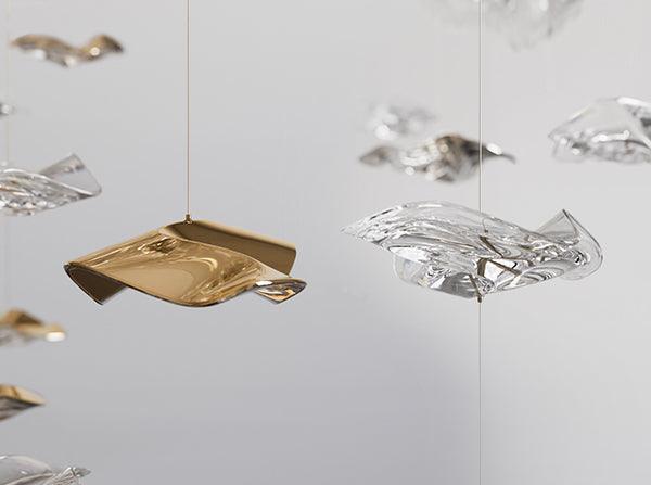 Tidal Art Glass Pendants (Without canopy)-Chandelier-Blushlighting-Blushlighting