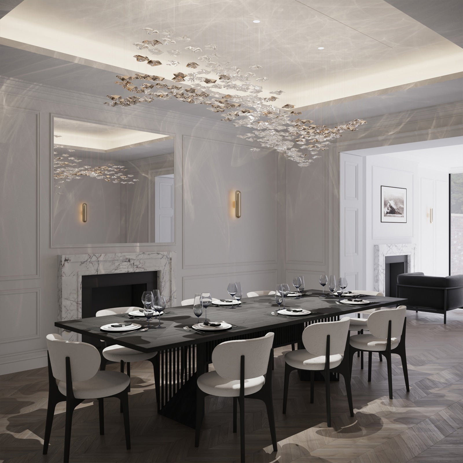 Tidal Art Glass Pendants (Without canopy)-Chandelier-Blushlighting-Blushlighting