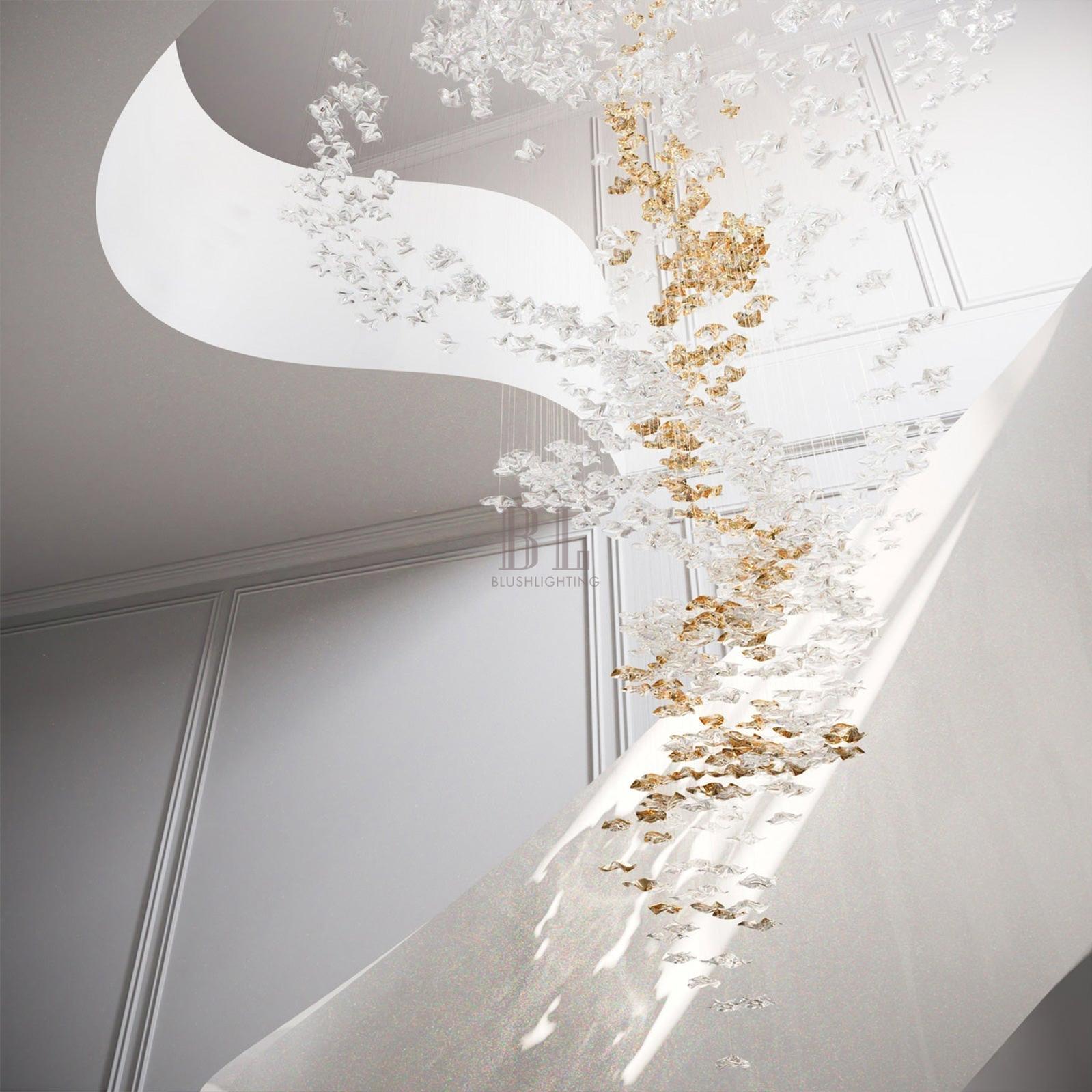 Tidal Art Glass Pendants (Without canopy)-Chandelier-Blushlighting-Blushlighting