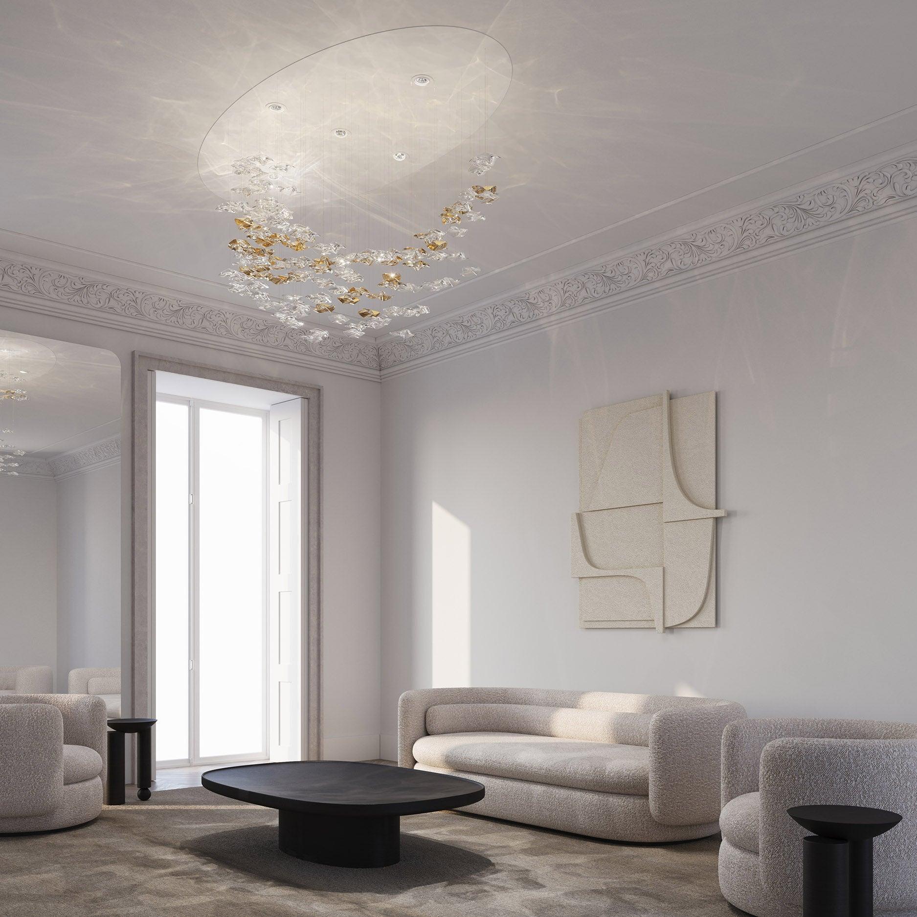 Tidal Art Glass Pendants (Without canopy)-Chandelier-Blushlighting-Blushlighting