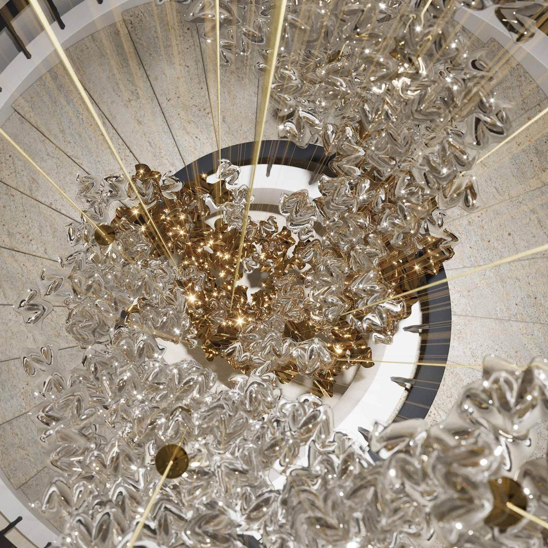 Tidal Art Glass Pendants (Without canopy)-Chandelier-Blushlighting-Blushlighting