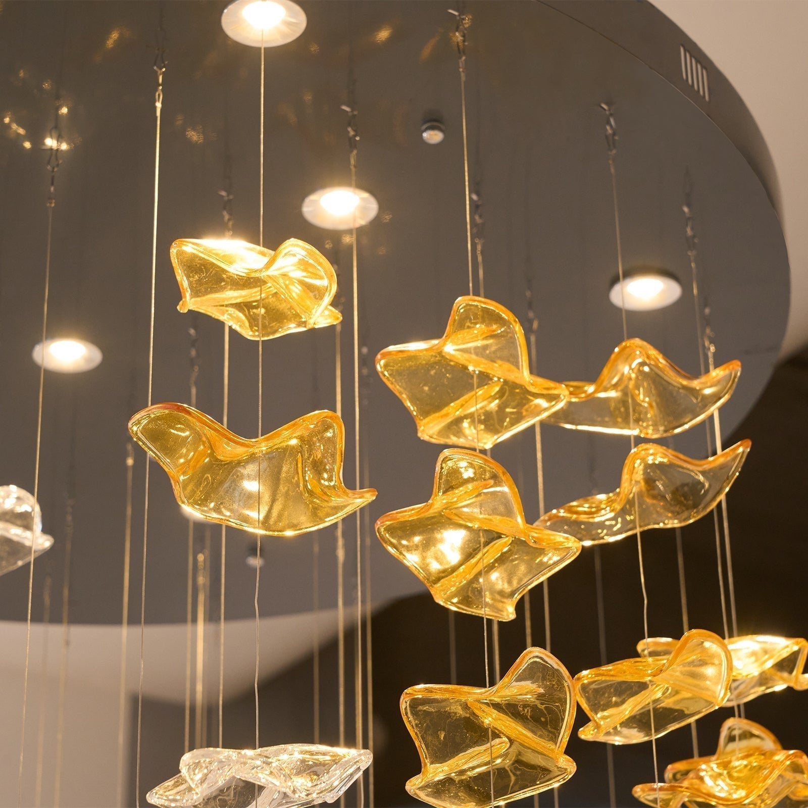 Tidal Art Glass Pendants (Without canopy)-Chandelier-Blushlighting-Blushlighting