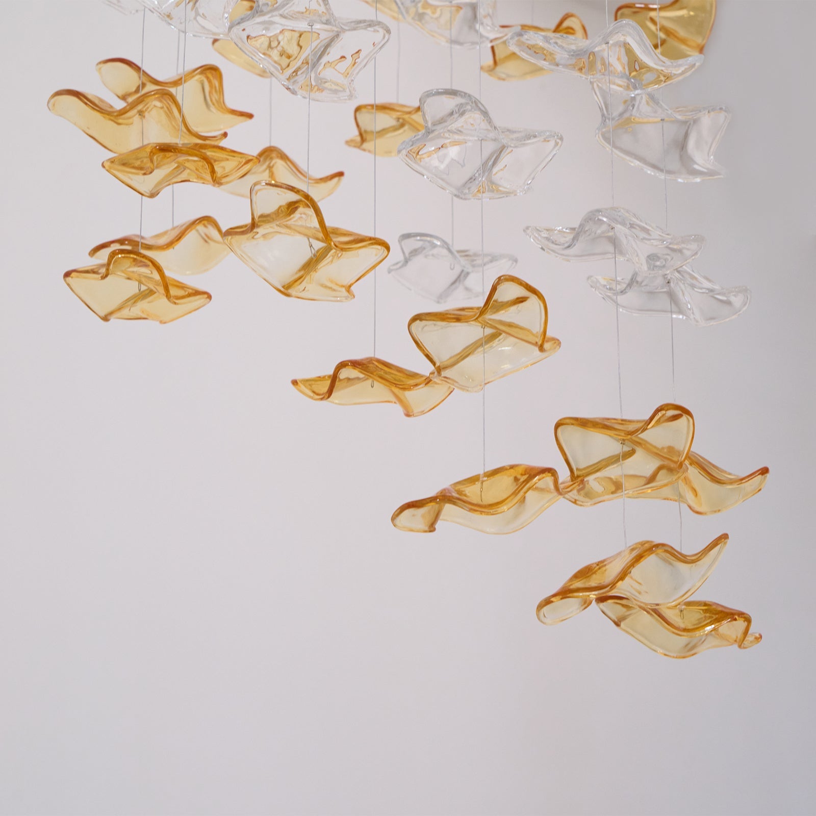Tidal Art Glass Pendants (Without canopy)-Chandelier-Blushlighting-Blushlighting
