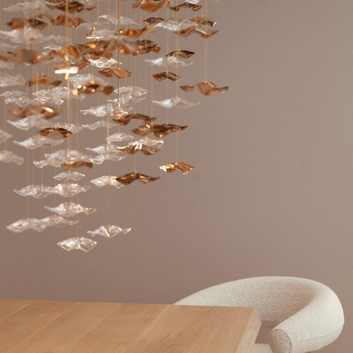 Tidal Art Glass Pendants (Without canopy)-Chandelier-Blushlighting-Blushlighting