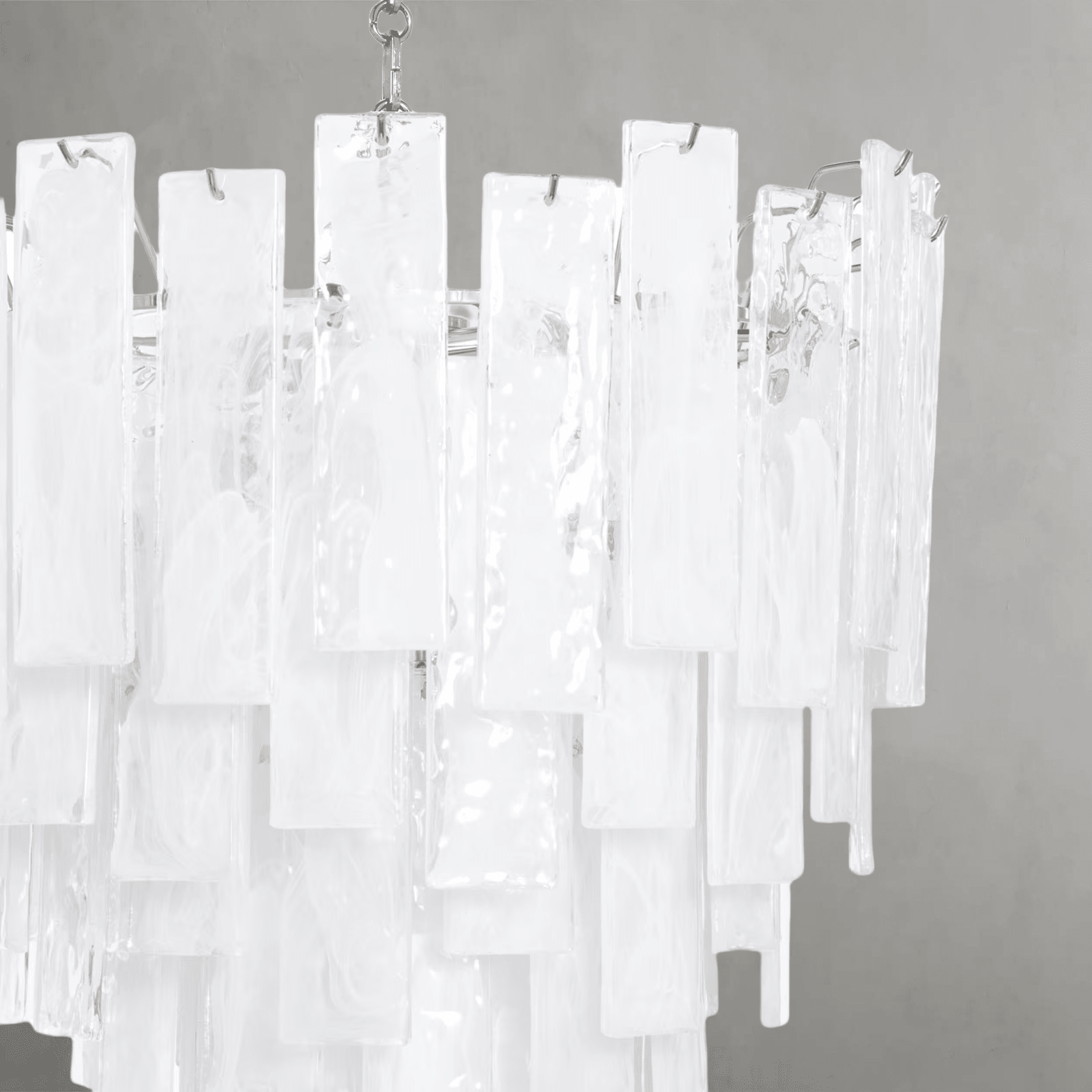 Tidelle Nickel Clear Glass Chandelier Small - Blushlighting