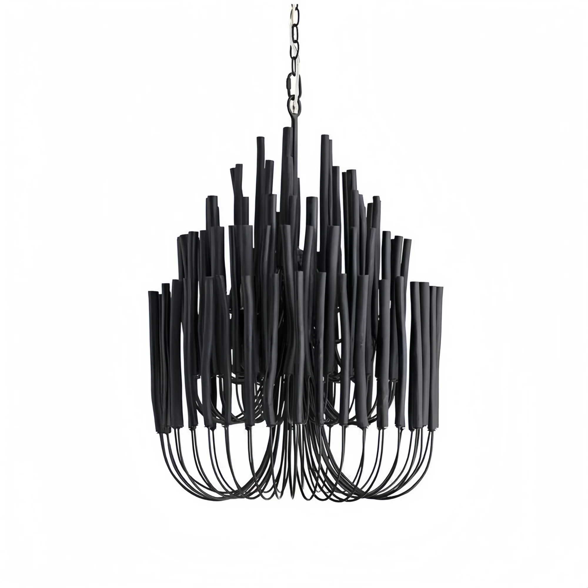 Tildalay Wide Chandelier 21" 36"-Chandelier-21"-Black-Blushlighting