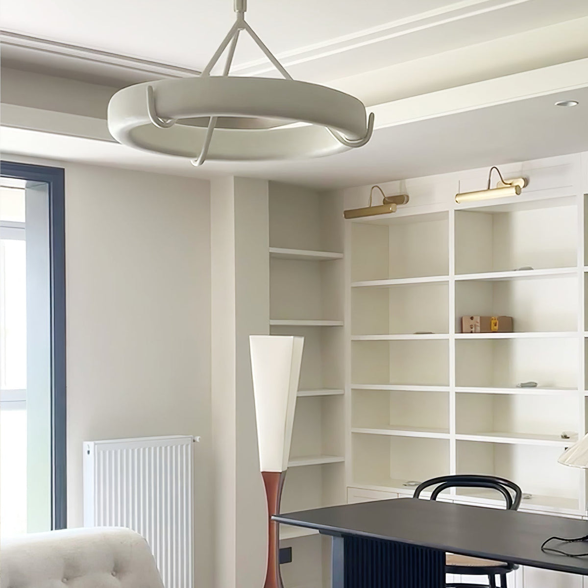 Tinsley Plaster Chandelier - D 60cm x H 60cm / ∅ 23.6″ x H 23.6″WhiteWarm WhiteBlushlighting