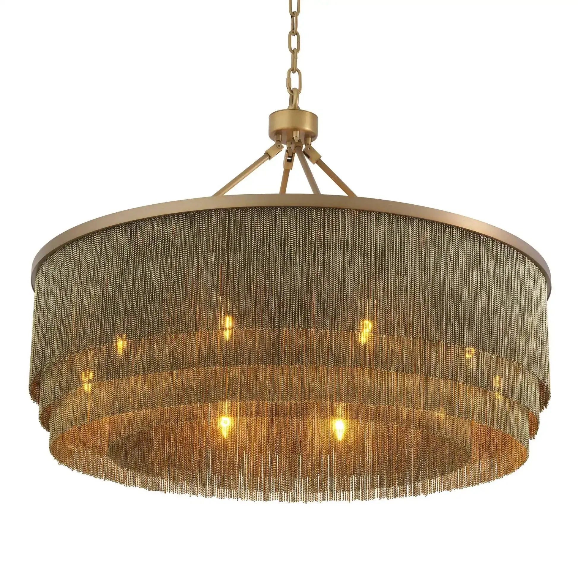 Tissot L (Brass/Bronze) Modern Chandelier - Blushlighting