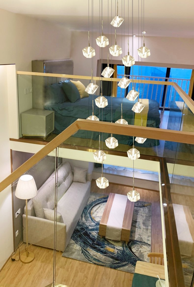 Transparent Crystal Chandelier-Blushlighting-Blushlighting