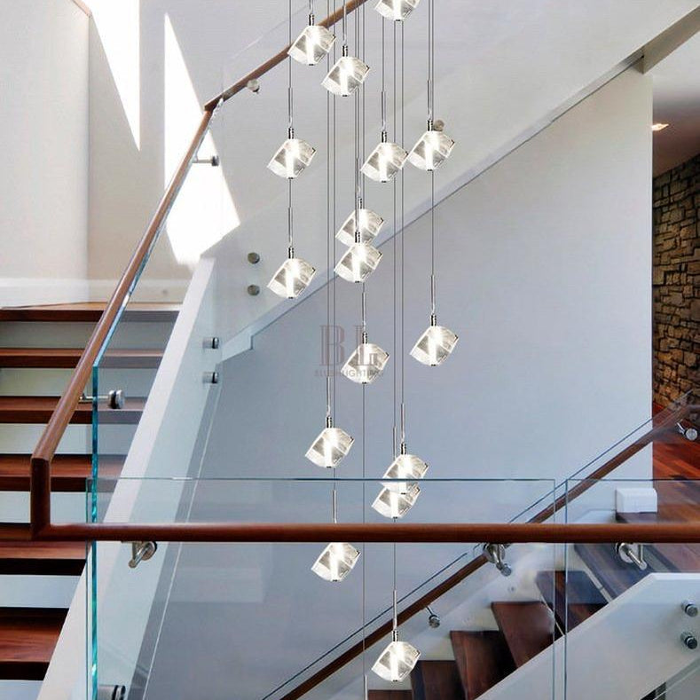 Transparent Crystal Chandelier-Blushlighting-Blushlighting