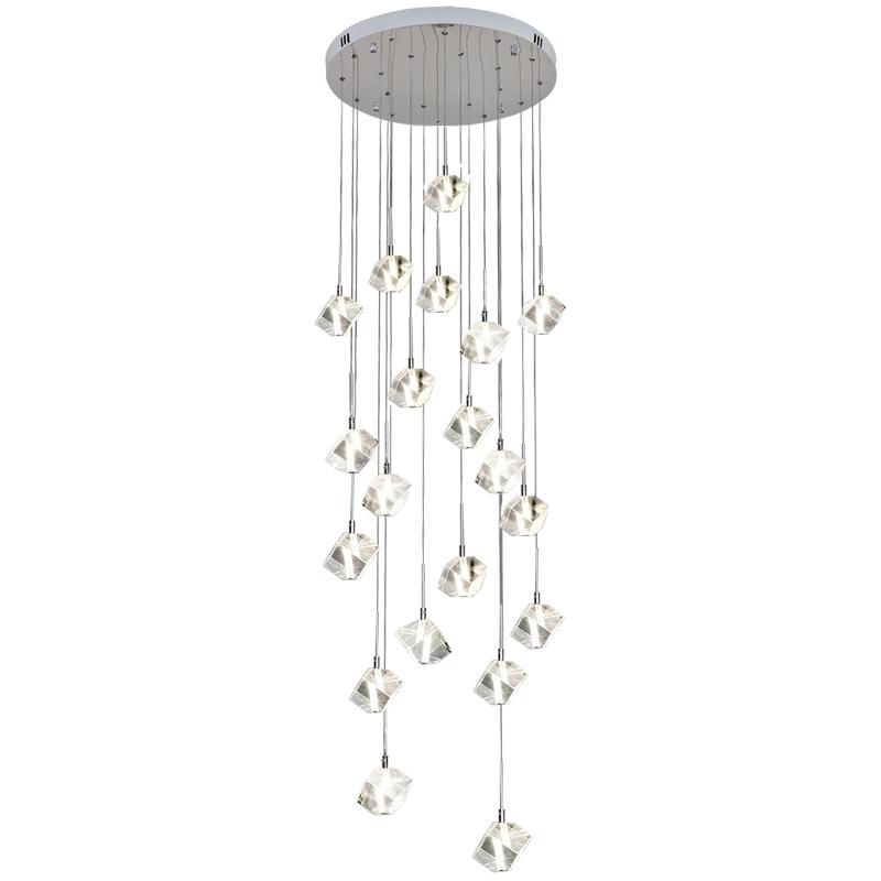 Transparent Crystal Chandelier-Blushlighting-Blushlighting