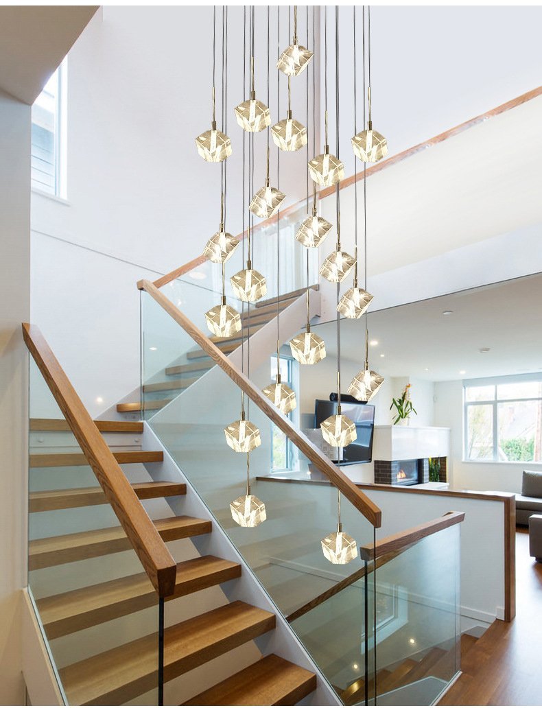 Transparent Crystal Chandelier-Blushlighting-Blushlighting