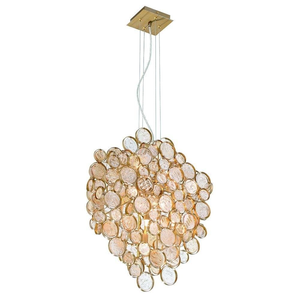 Trento Clustered Glass Pendant - ChromeBlushlighting
