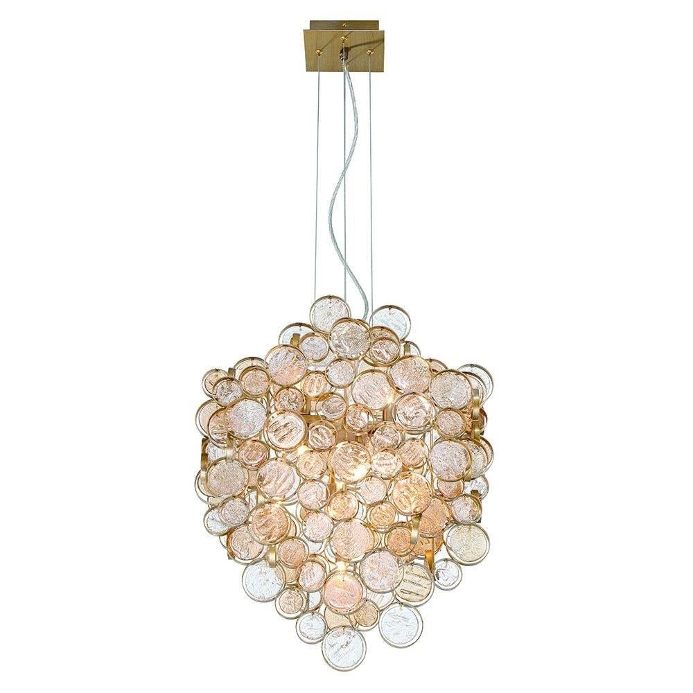 Trento Clustered Glass Pendant - ChromeBlushlighting