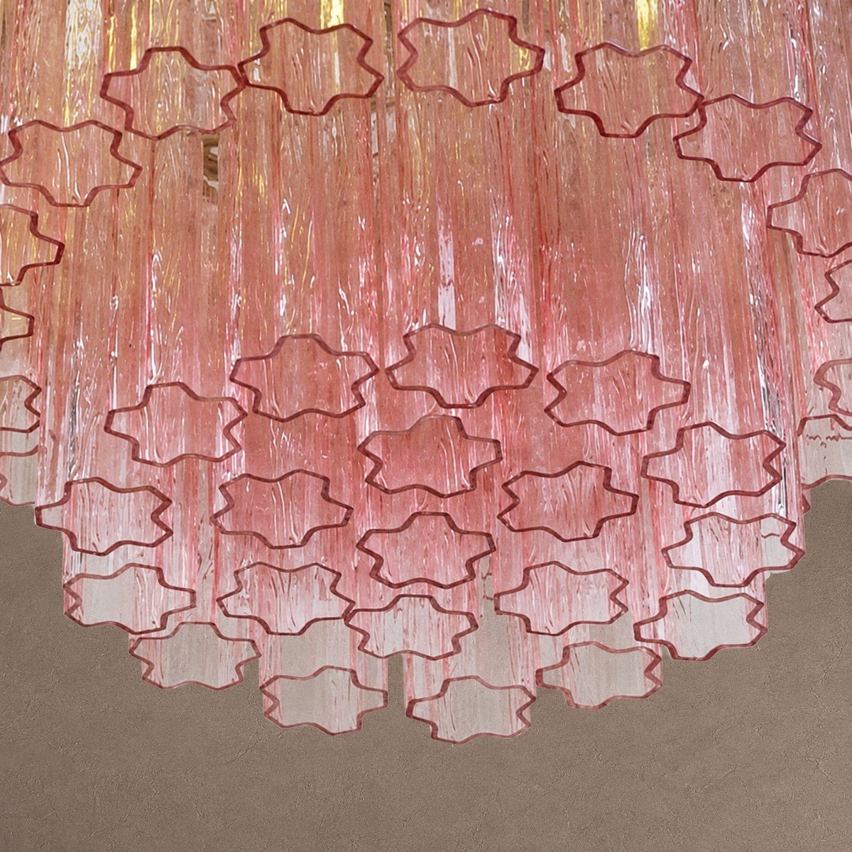 Treviso Tiered Chandelier - Pink28"Blushlighting