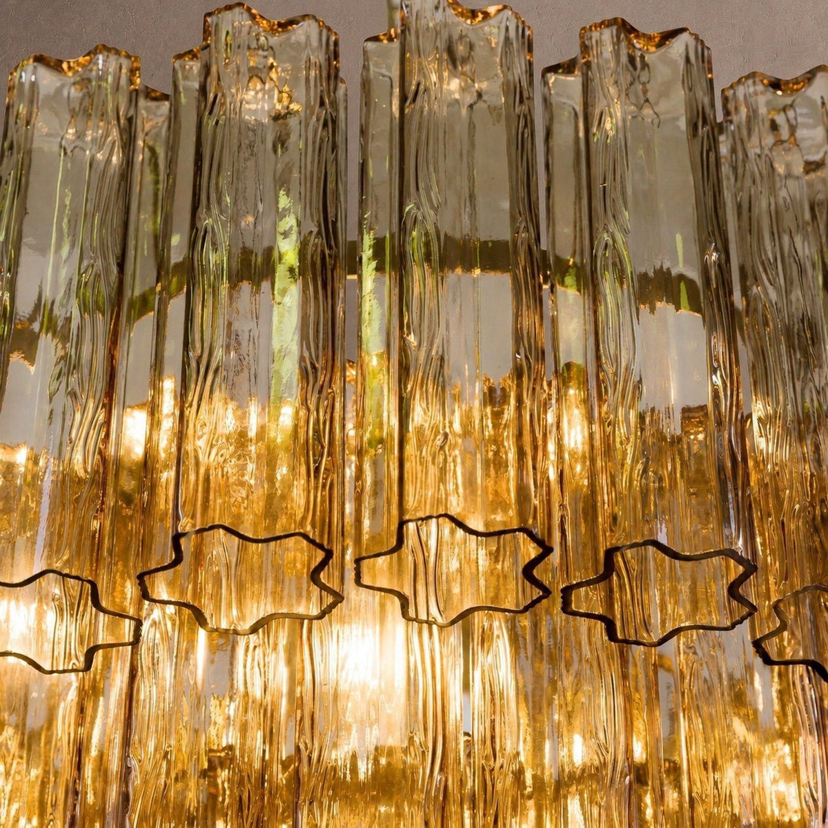 Treviso Tiered Chandelier - Smoked Quartz28"Blushlighting
