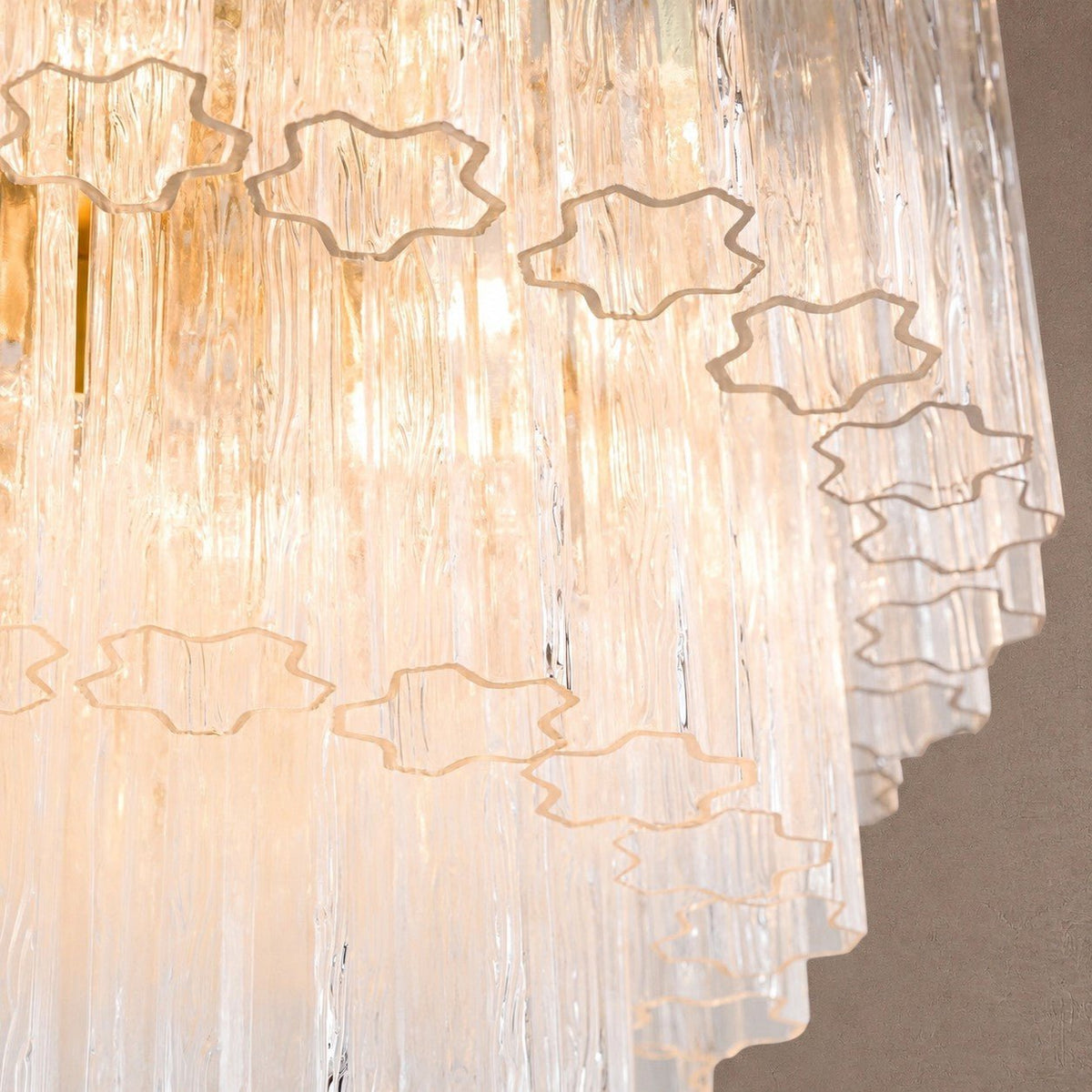 Treviso Tiered Chandelier - Clear28"Blushlighting