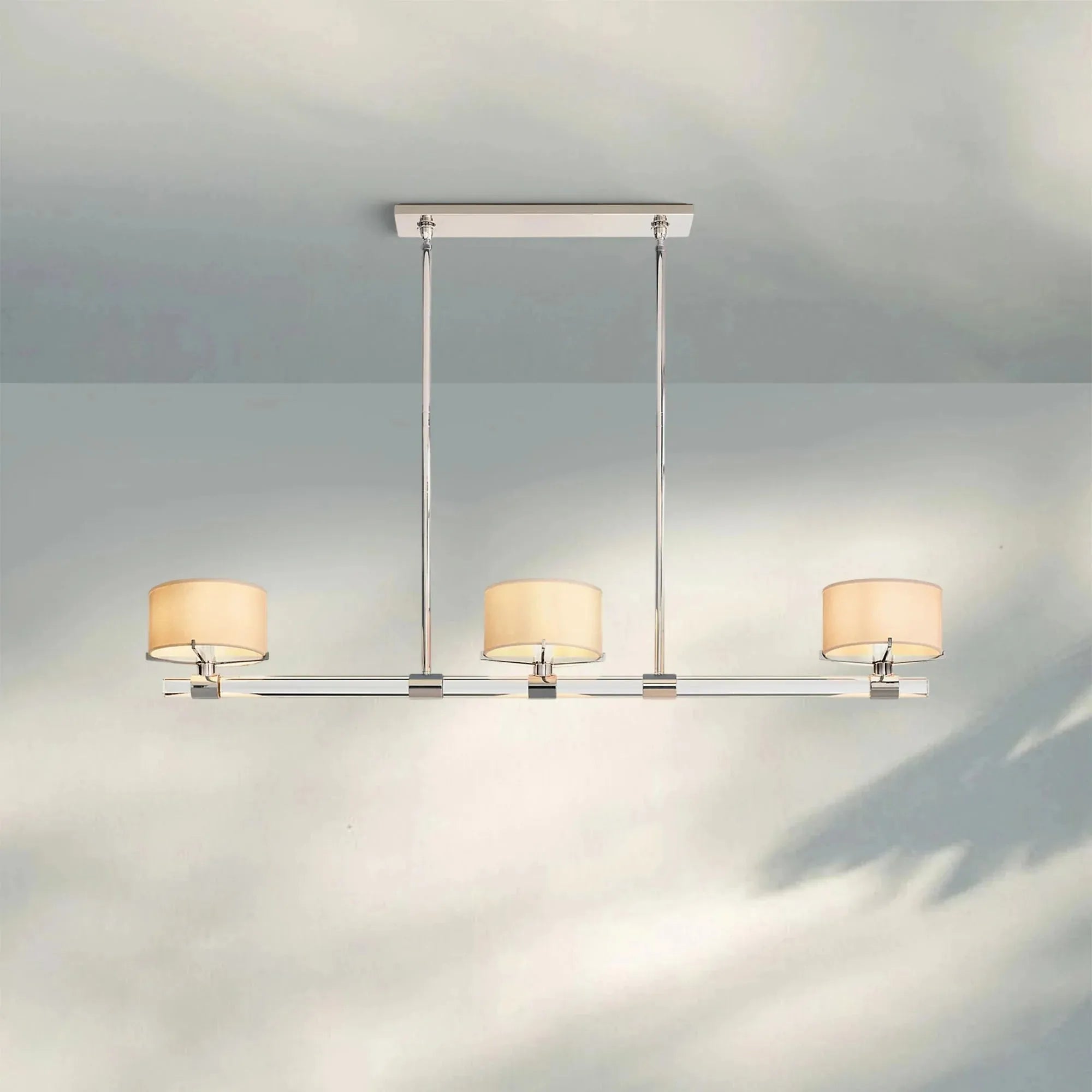 Trumane Linear Chandelier 54" 72'' - Blushlighting