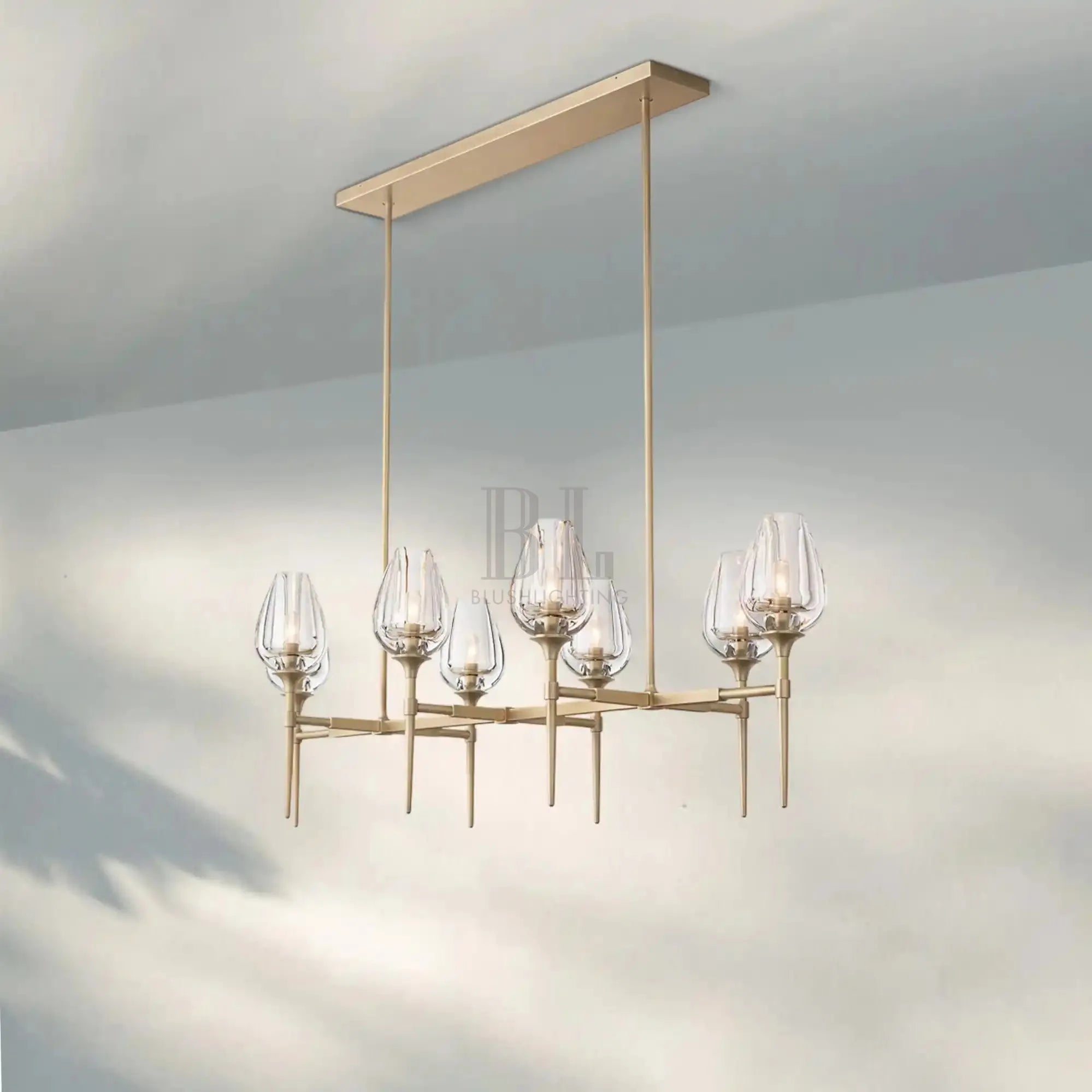 Tuilpl Linear Chandelier 52'' 65''-