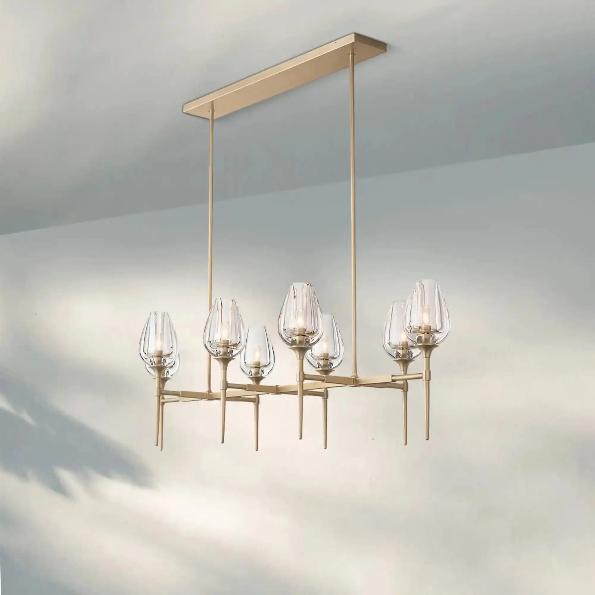 Tuilpl Linear Chandelier 52'' 65''-