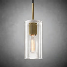 Utilitaiye Cylinder Shade Pendant-Lacquered Burnished Brass-