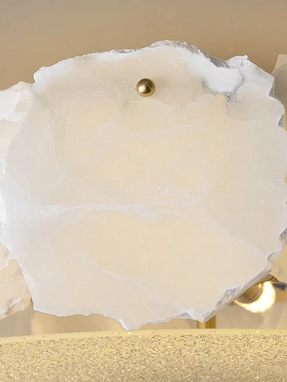 Valeria Alabaster Ceiling Lamp - ∅ 17.7″ x H 7.9″Copper & WhiteBlushlighting