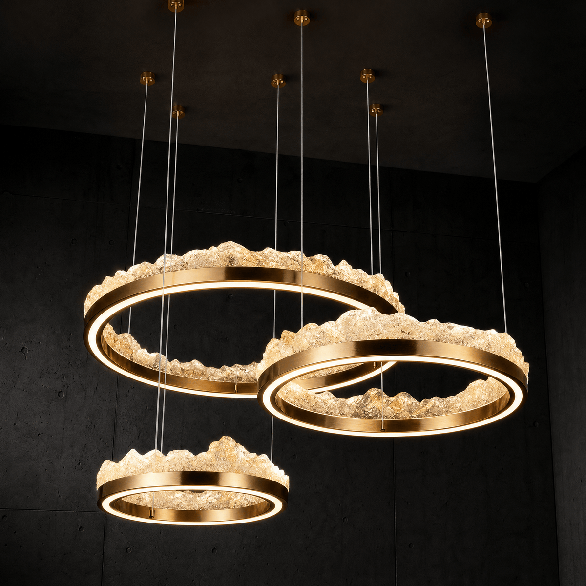 Vast Realm Modern Multi-Tier Cluster Chandelier - Blushlighting