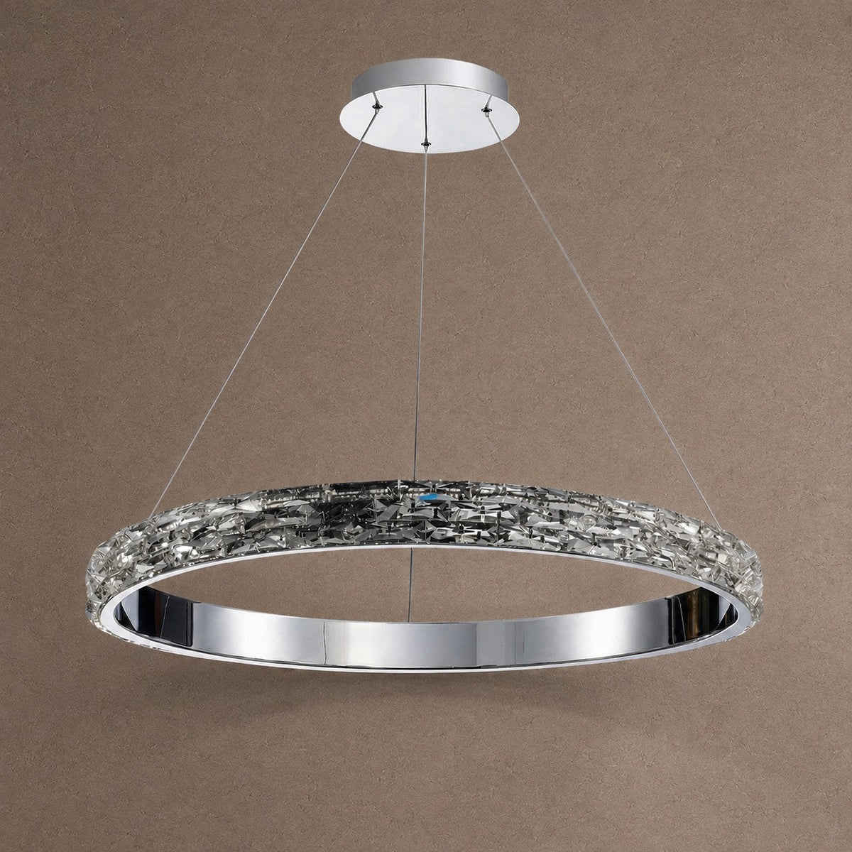 Vega Ring Crystal Chandelier - Ø22" × H2.8" (Ø56 × H7 cm)Blushlighting