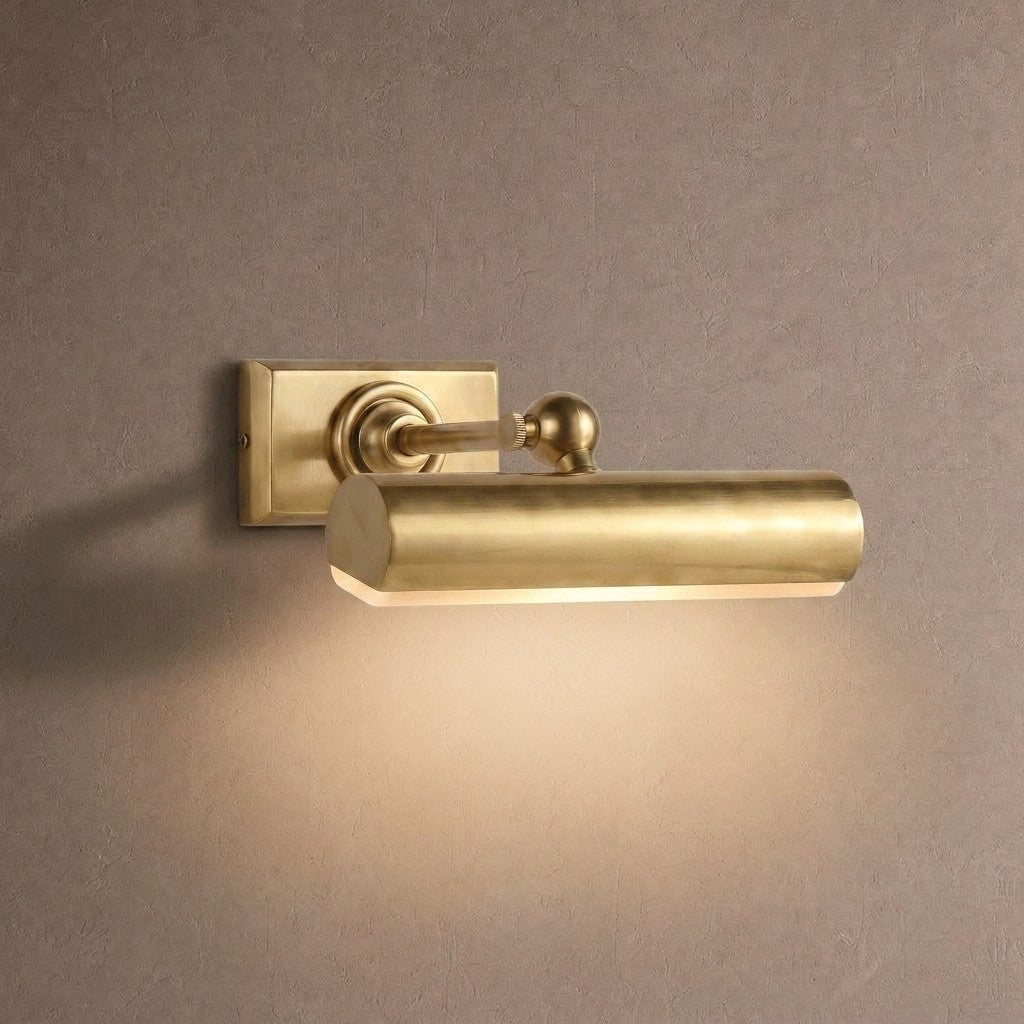 Vella Brass Picture Light - Antique Brass8″ WBlushlighting