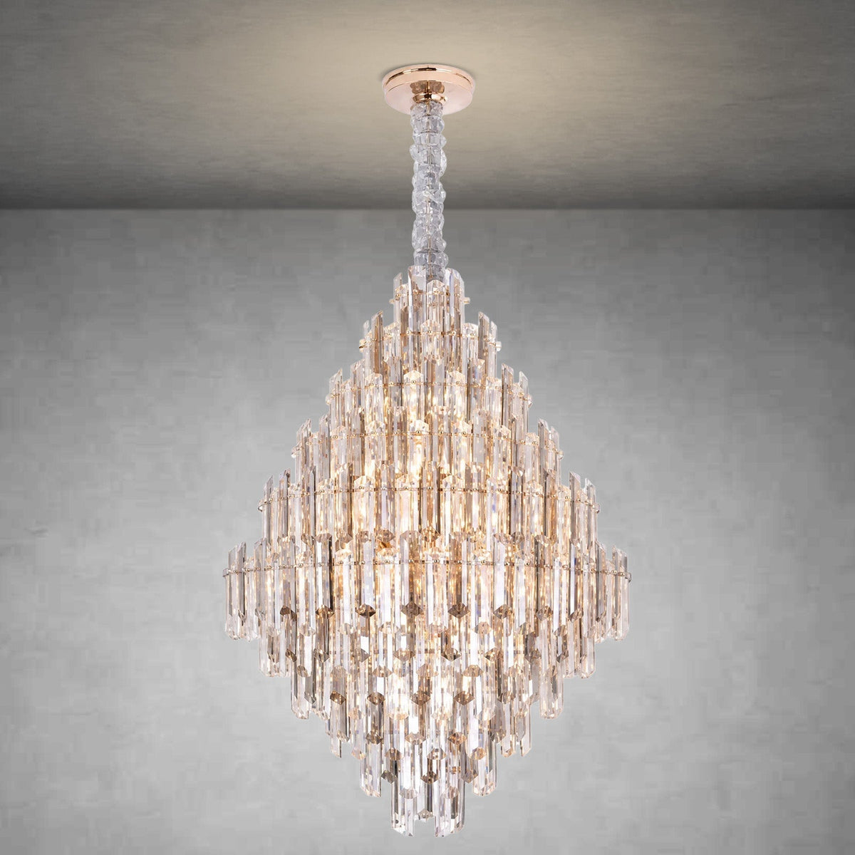 Velo Crystal Chandelier - Blushlighting