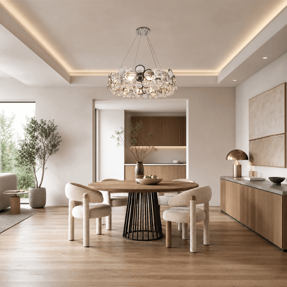 Velo Crystal Globe Chandelier - Blushlighting