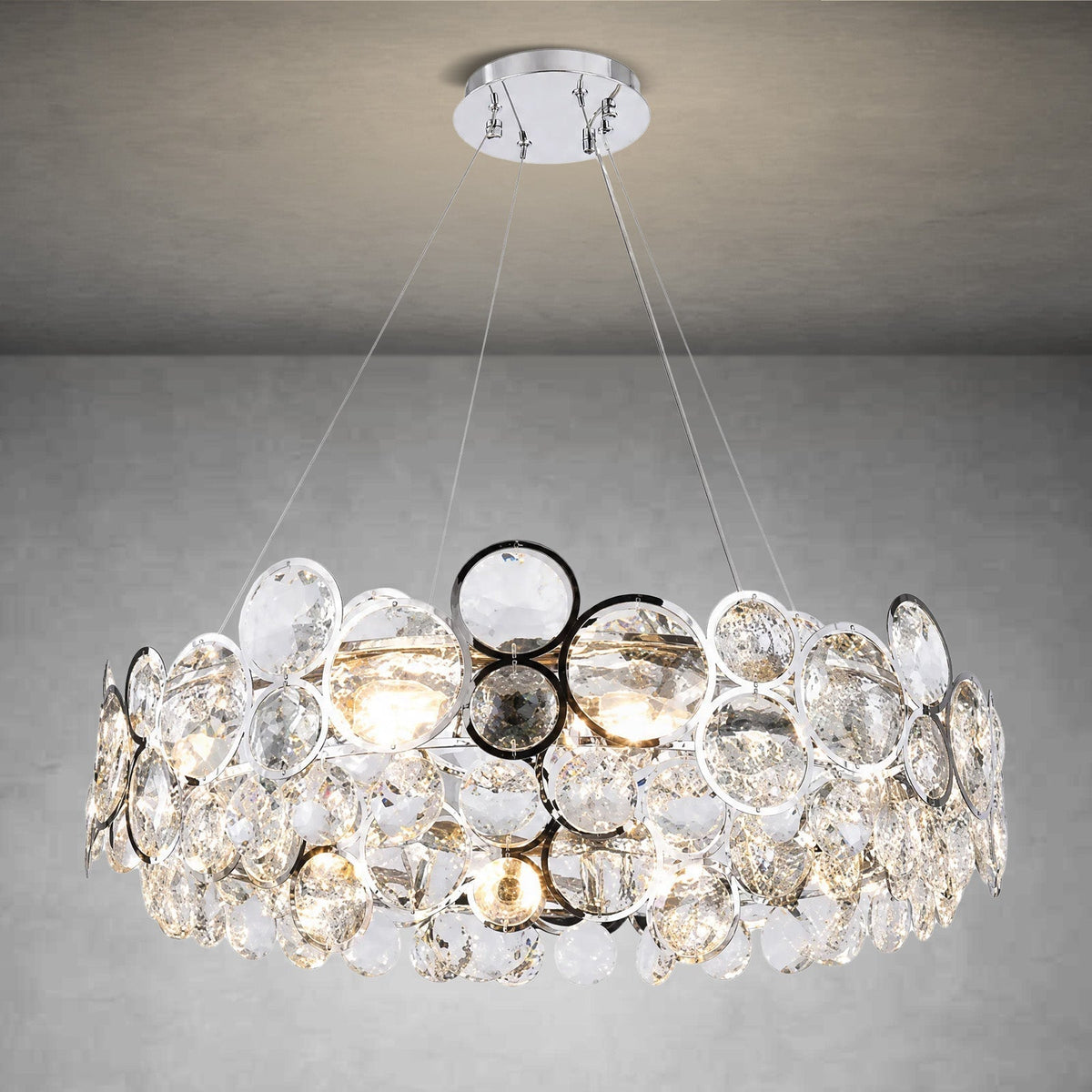 Velo Crystal Globe Chandelier - Blushlighting