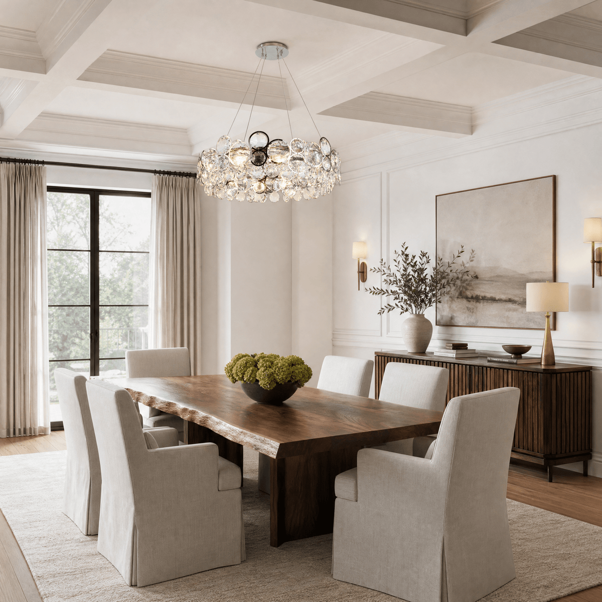 Velo Crystal Globe Chandelier - Blushlighting