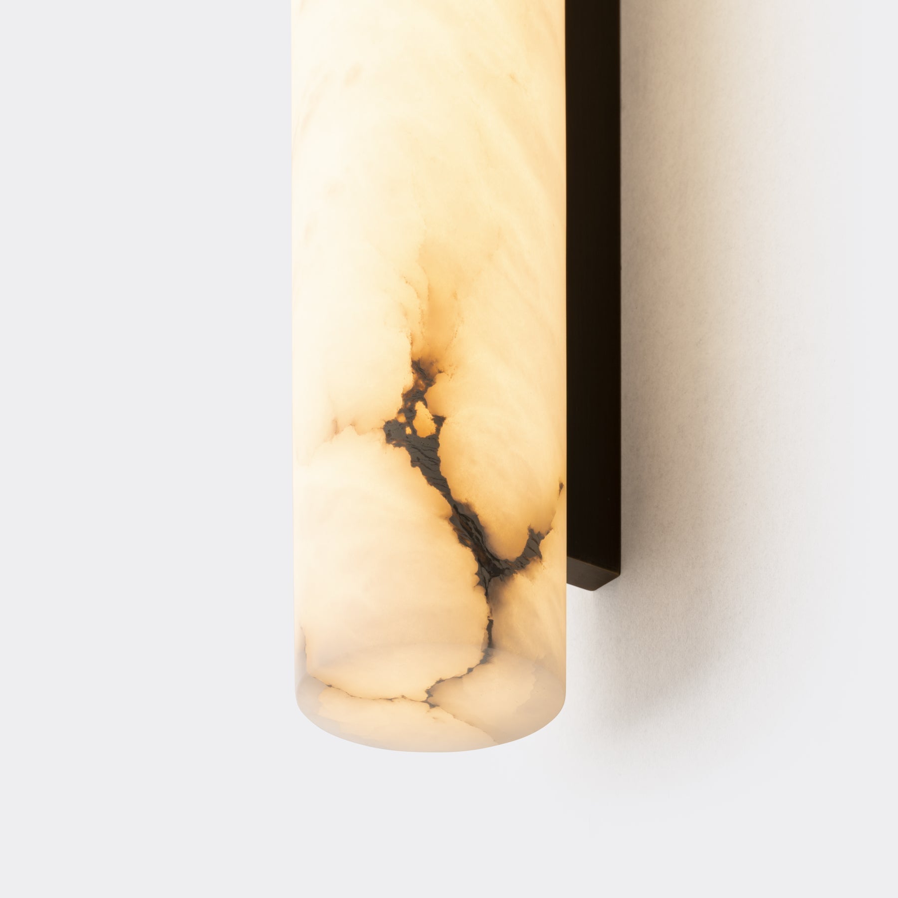 Venus Modern Linear Alabaster Wall Sconce 3'' 4.7'' - 3'' W x 22'' HBrassBlushlighting