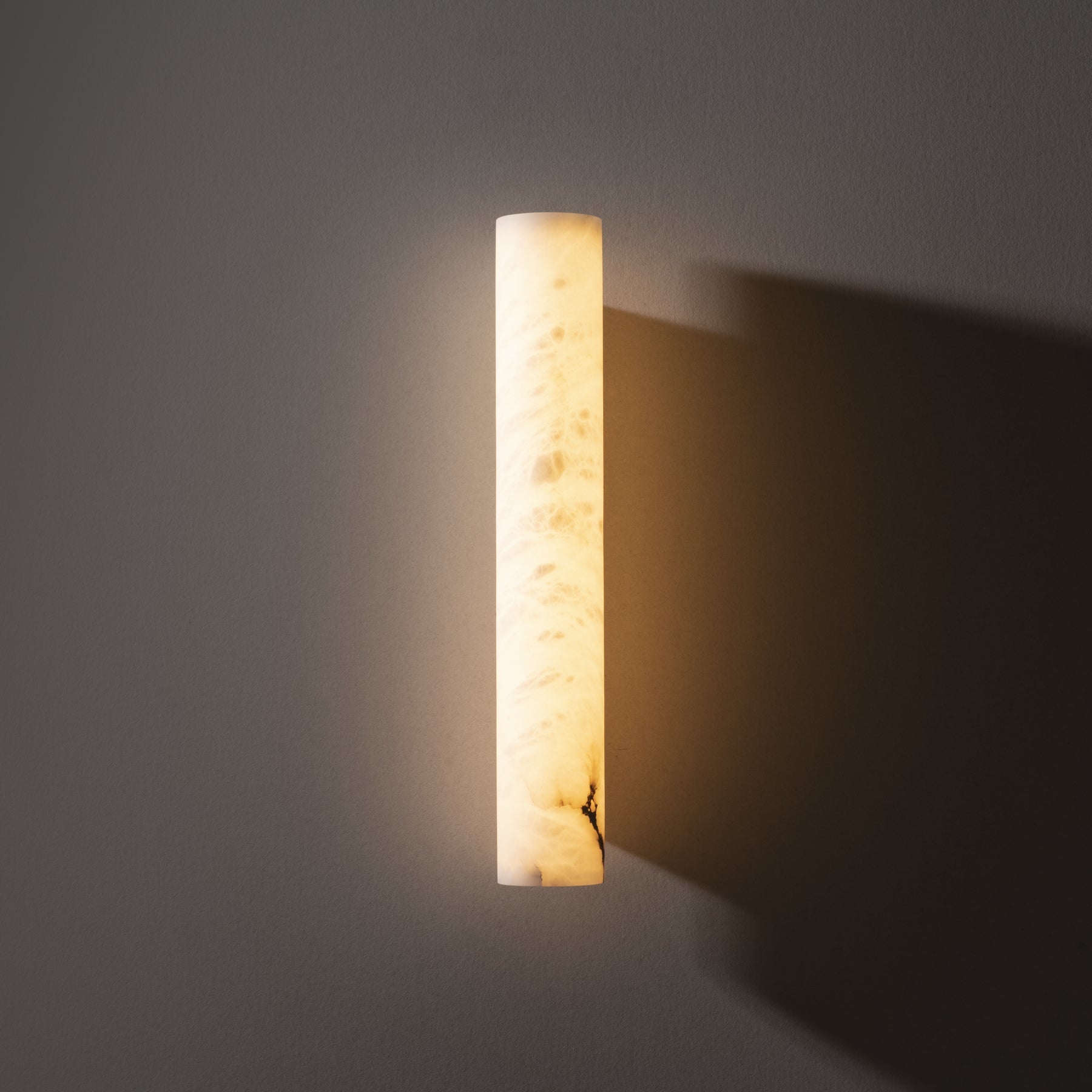 Venus Modern Linear Alabaster Wall Sconce 3'' 4.7'' - 3'' W x 22'' HBrassBlushlighting