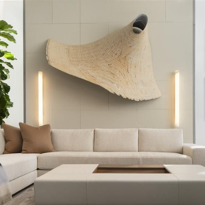 Venus Modern Linear Alabaster Wall Sconce 3'' 4.7'' - 3'' W x 22'' HBrassBlushlighting