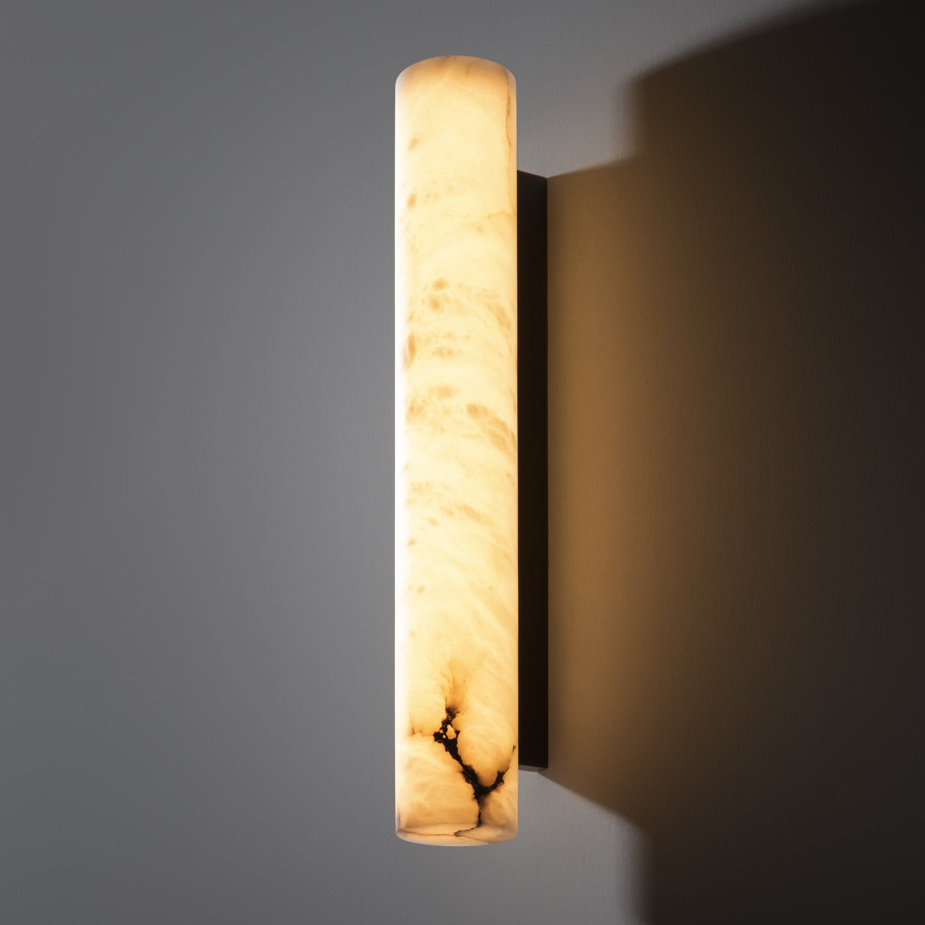 Venus Modern Linear Alabaster Wall Sconce 3'' 4.7'' - 3'' W x 22'' HBrassBlushlighting
