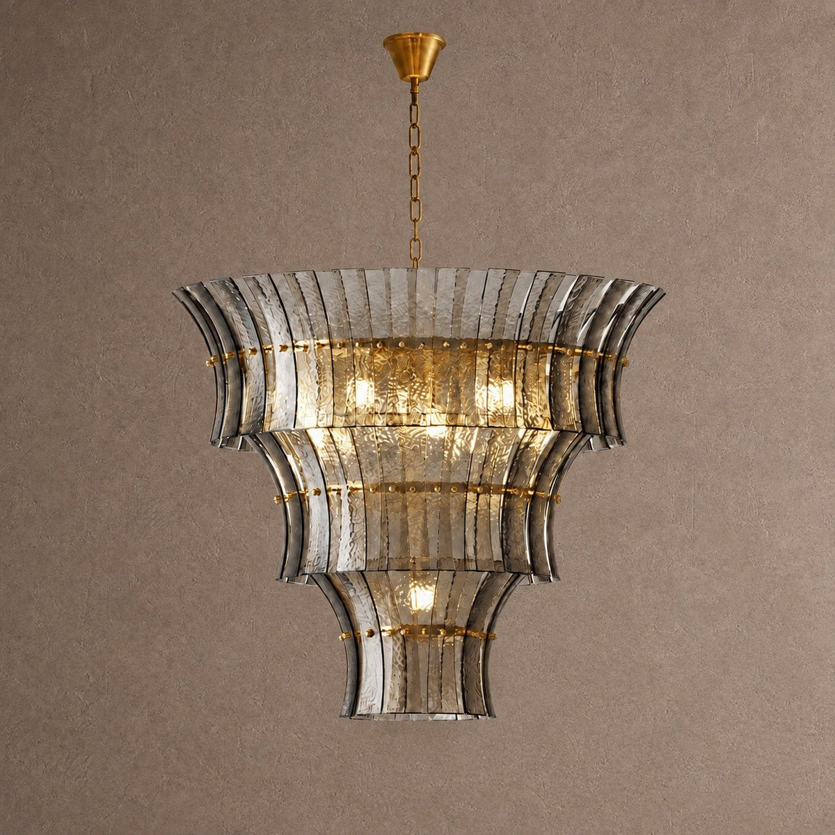 Vespera Tiered Chandelier - D23.6” x H23.6”Blushlighting