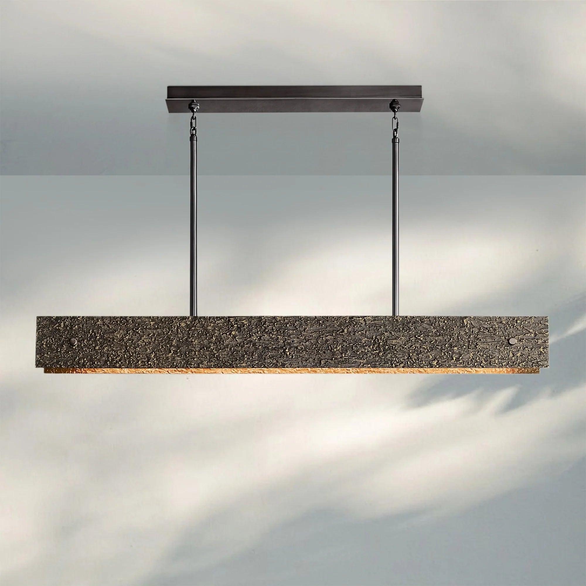 Veuvery Linear Chandelier 54" 72"-chandeliers for dining room,chandeliers for stairways,chandeliers for foyer,chandeliers for bedrooms,chandeliers for kitchen,chandeliers for living room-54''-Bronze-Blushlighting