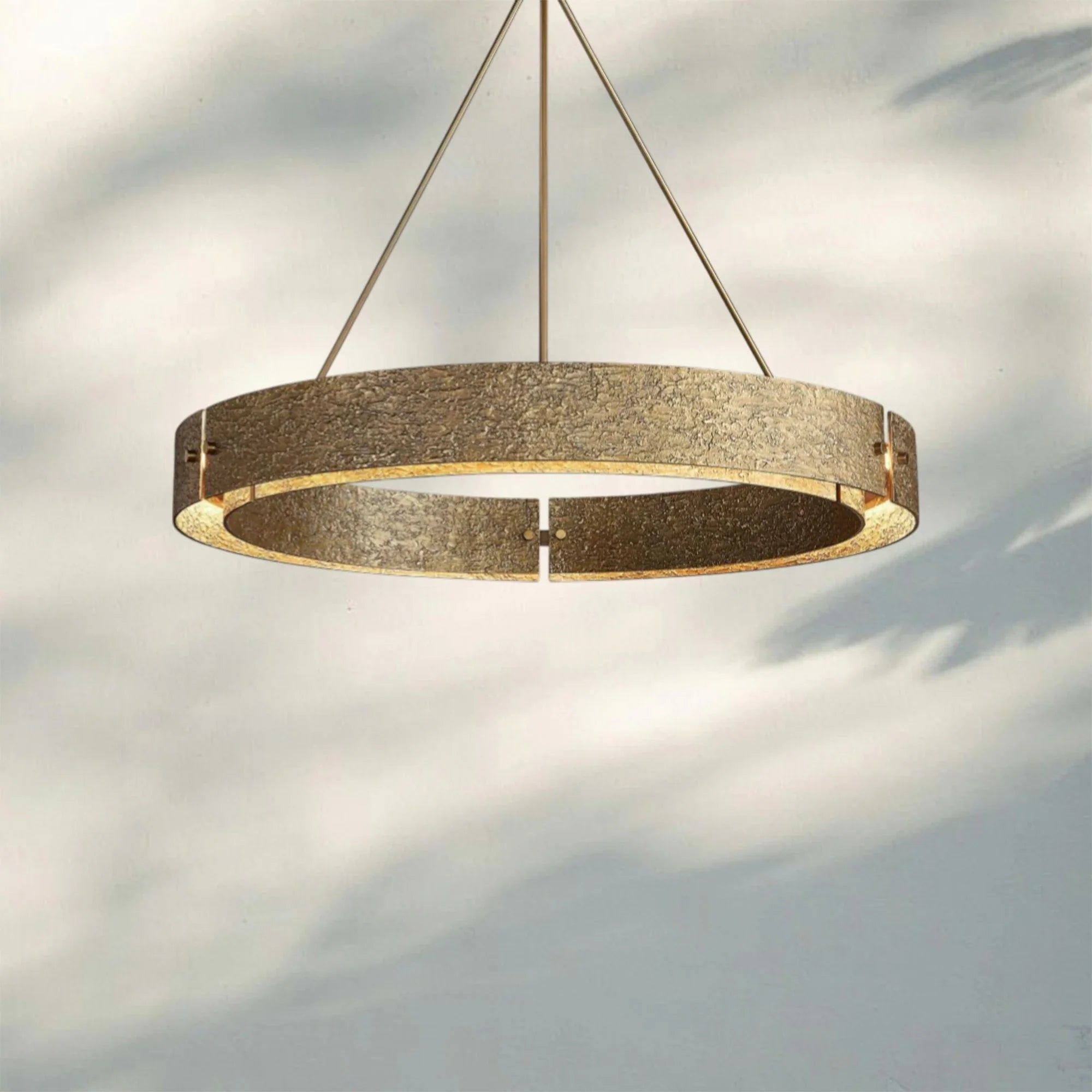 Veuvery Round Chandelier 48"-chandeliers for dining room,chandeliers for stairways,chandeliers for foyer,chandeliers for bedrooms,chandeliers for kitchen,chandeliers for living room-Brass-Blushlighting