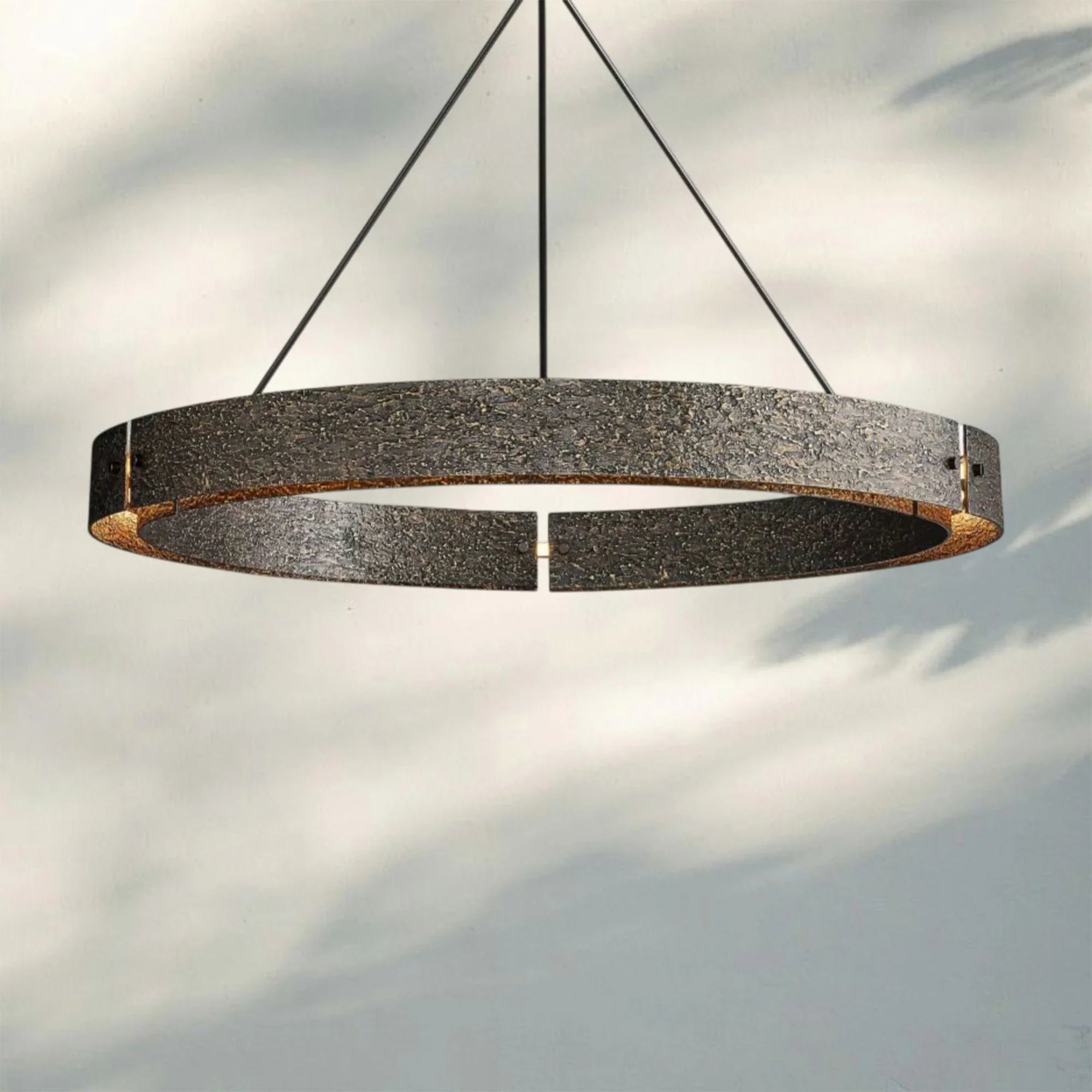 Veuvery Round Chandelier 60" - BrassBlushlighting