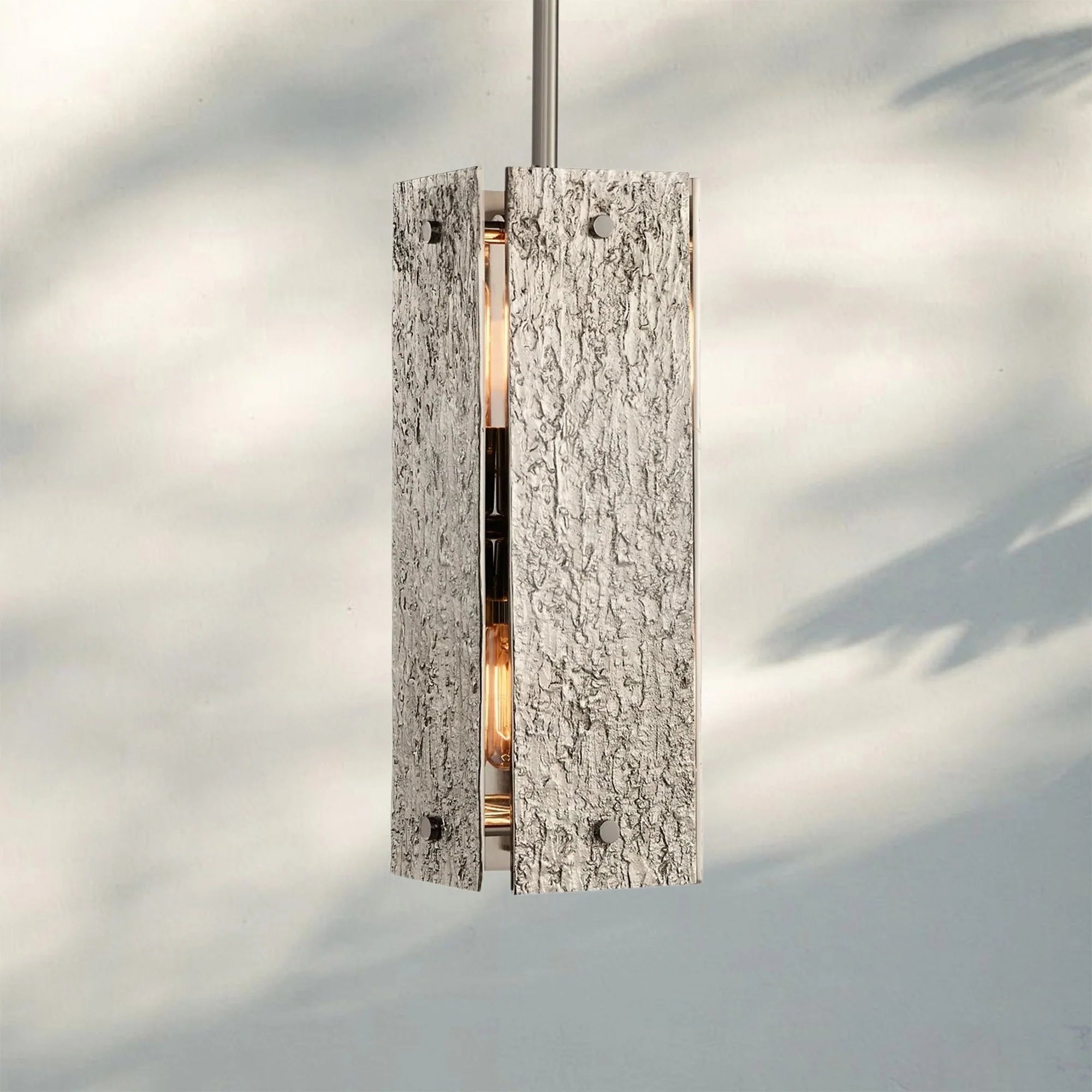 Veuvery Square Pendant 19" - PewterBlushlighting