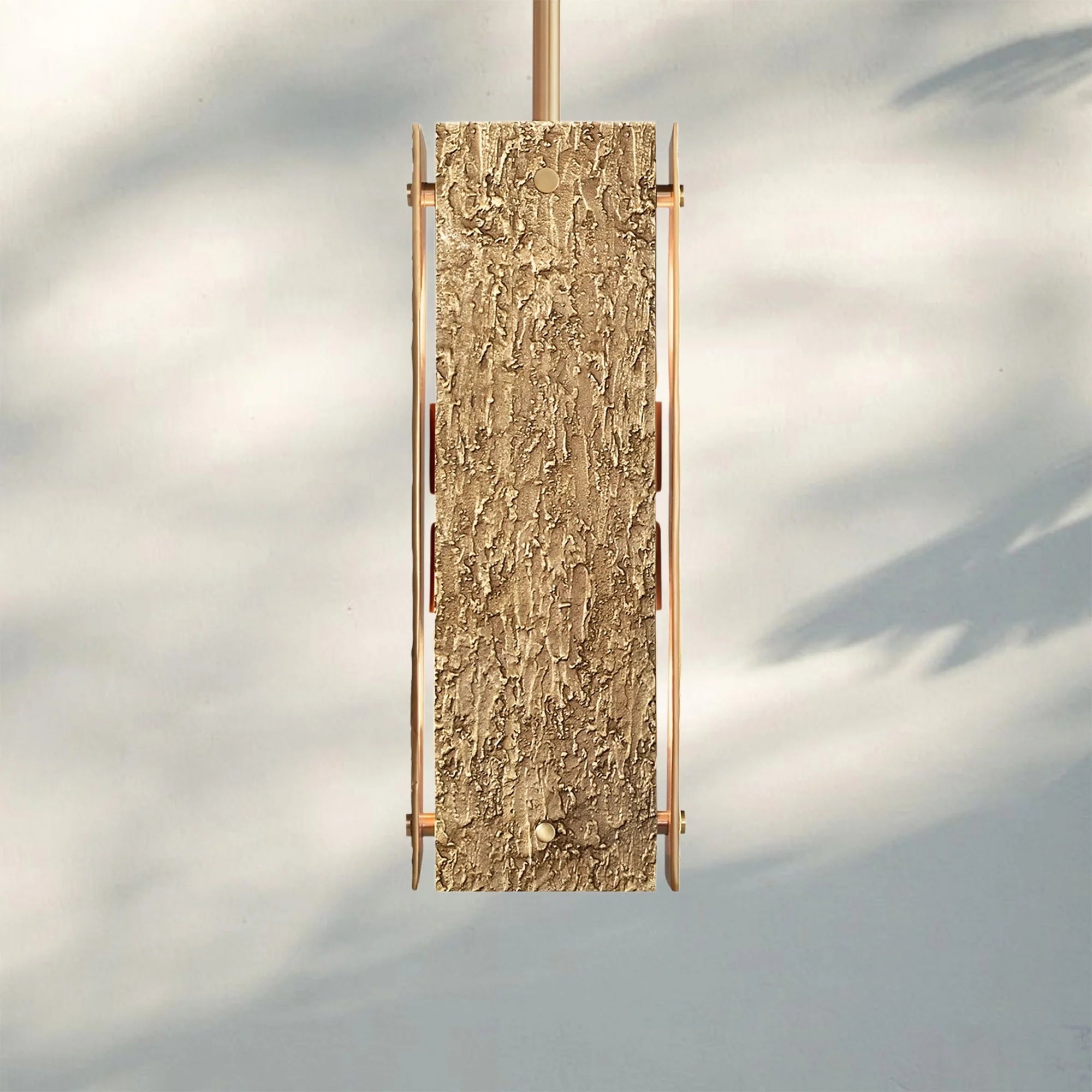 Veuvery Square Pendant 19" - BrassBlushlighting
