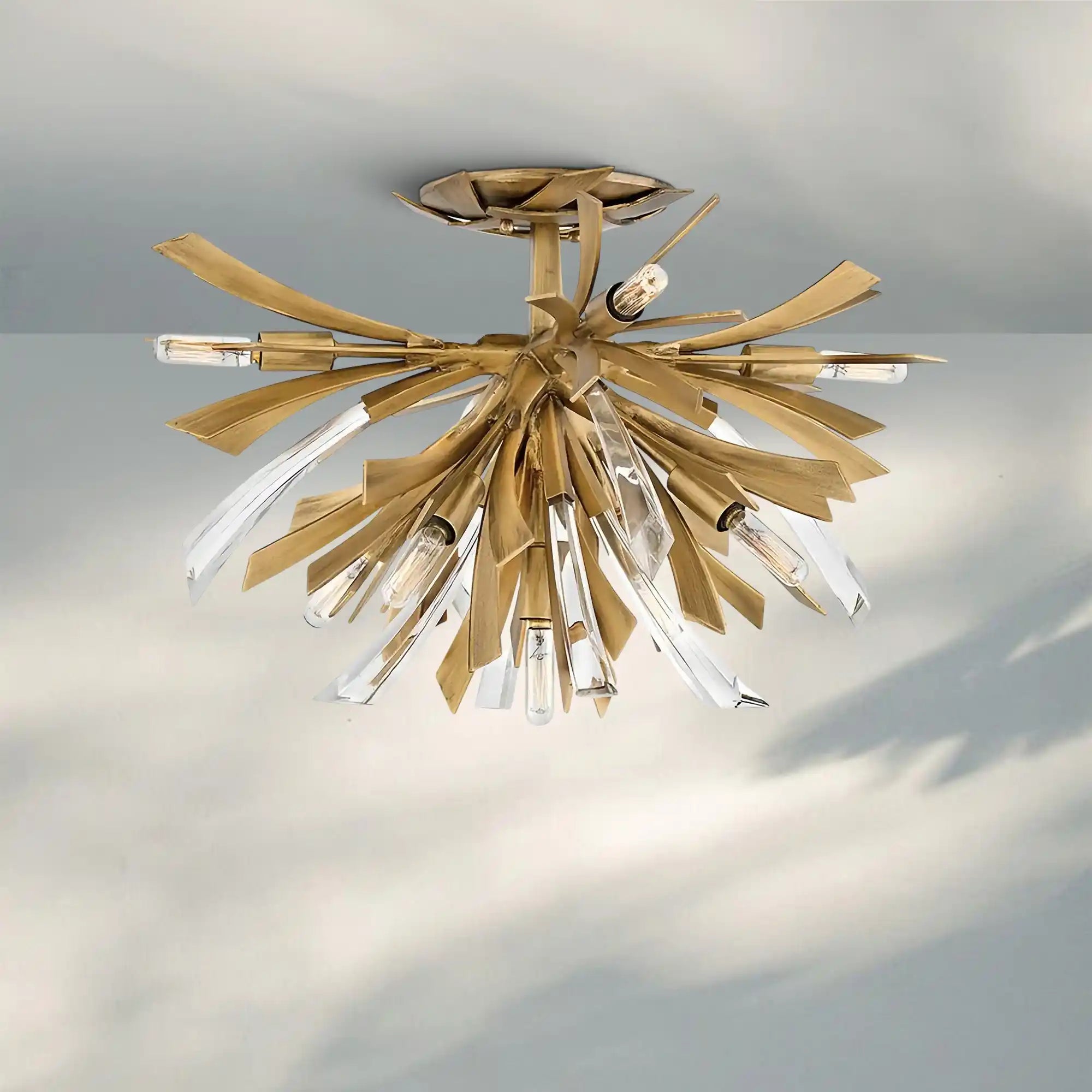 Aurora Large Semi-Flush Mount-Blushlighting