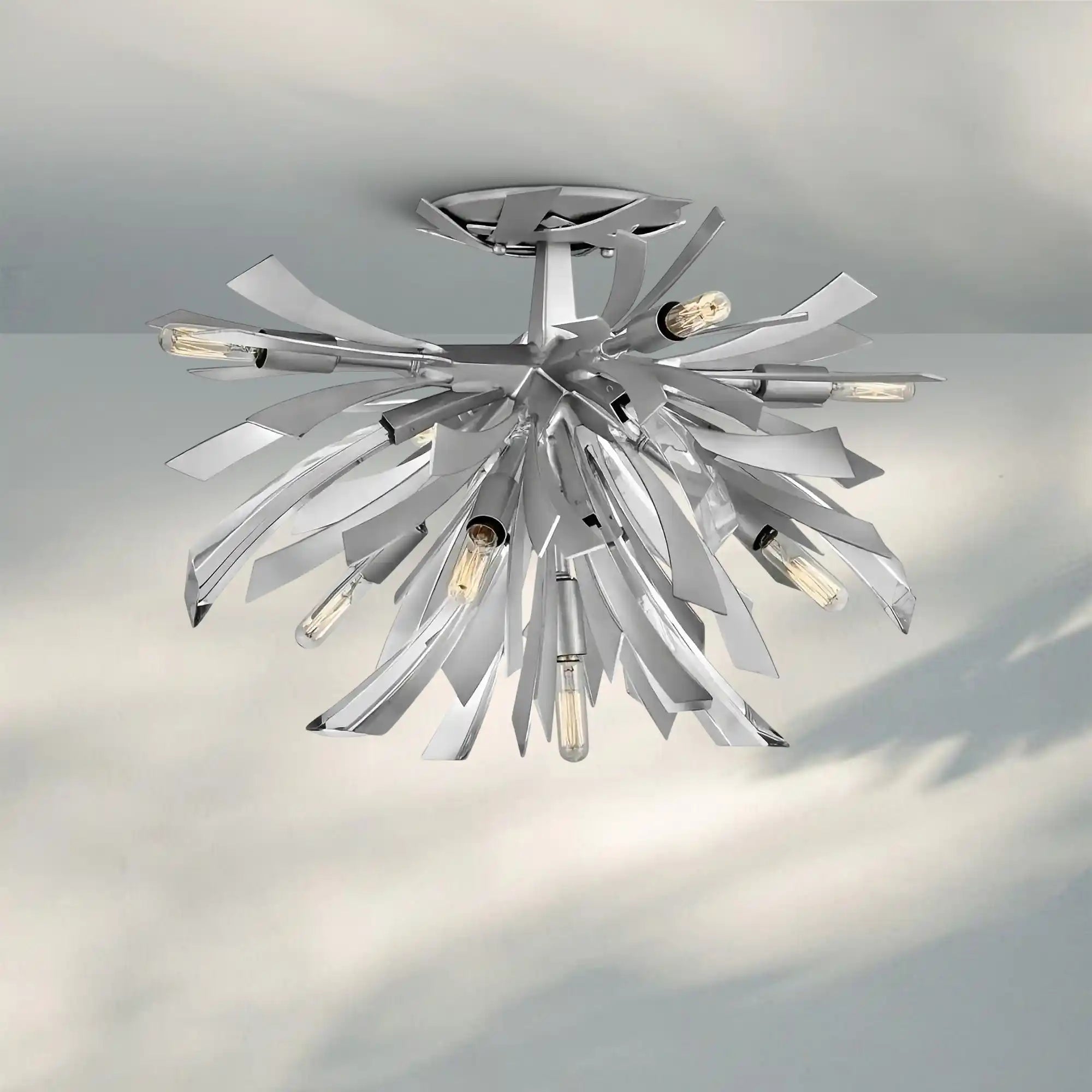 Aurora Large Semi-Flush Mount-Blushlighting