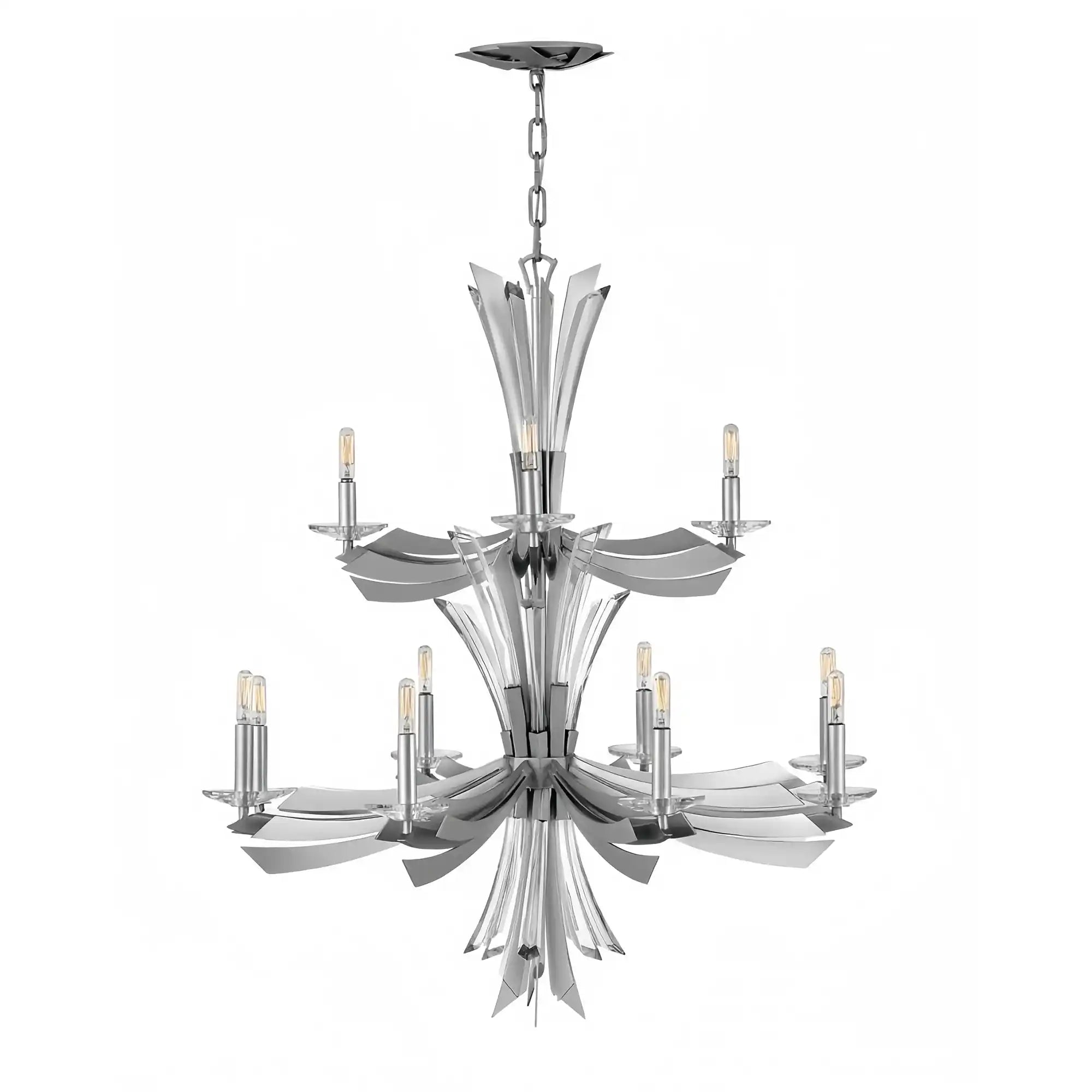 Vida Medium Multi Tier Chandelier - Blushlighting